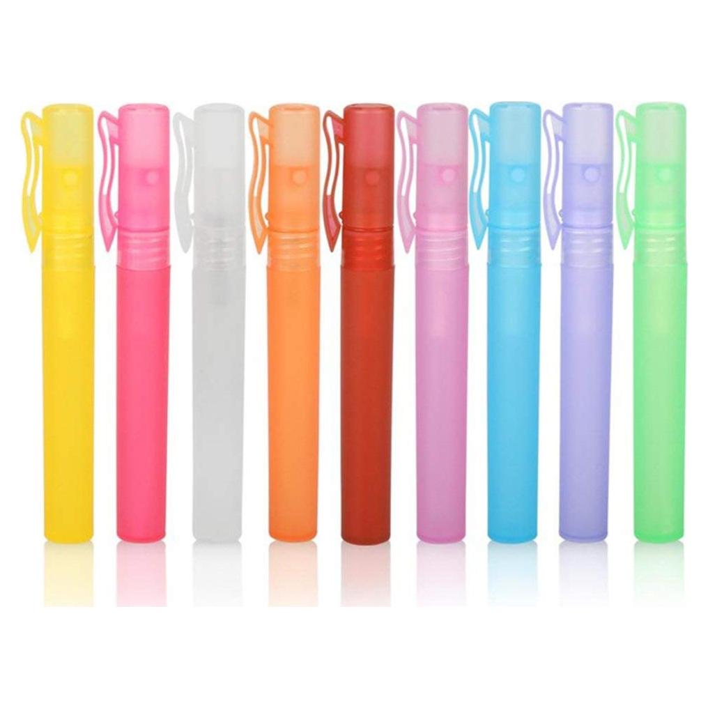 Botellas de Spray de Perfume 10ml Pinklife - 10 Piezas Coloridas