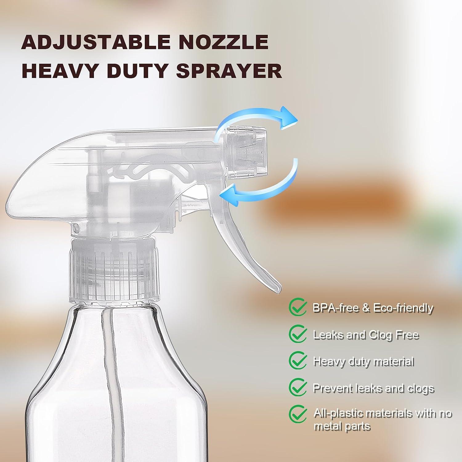 Botellas de Spray Plásticas Hethyo 500ml 2 Unidades Reutilizables