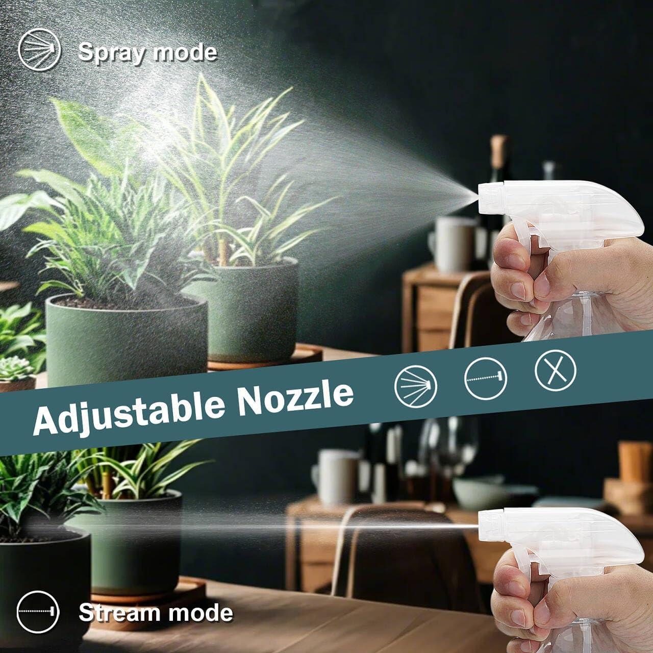 Botellas de Spray Plásticas Hethyo 500ml 2 Unidades Reutilizables