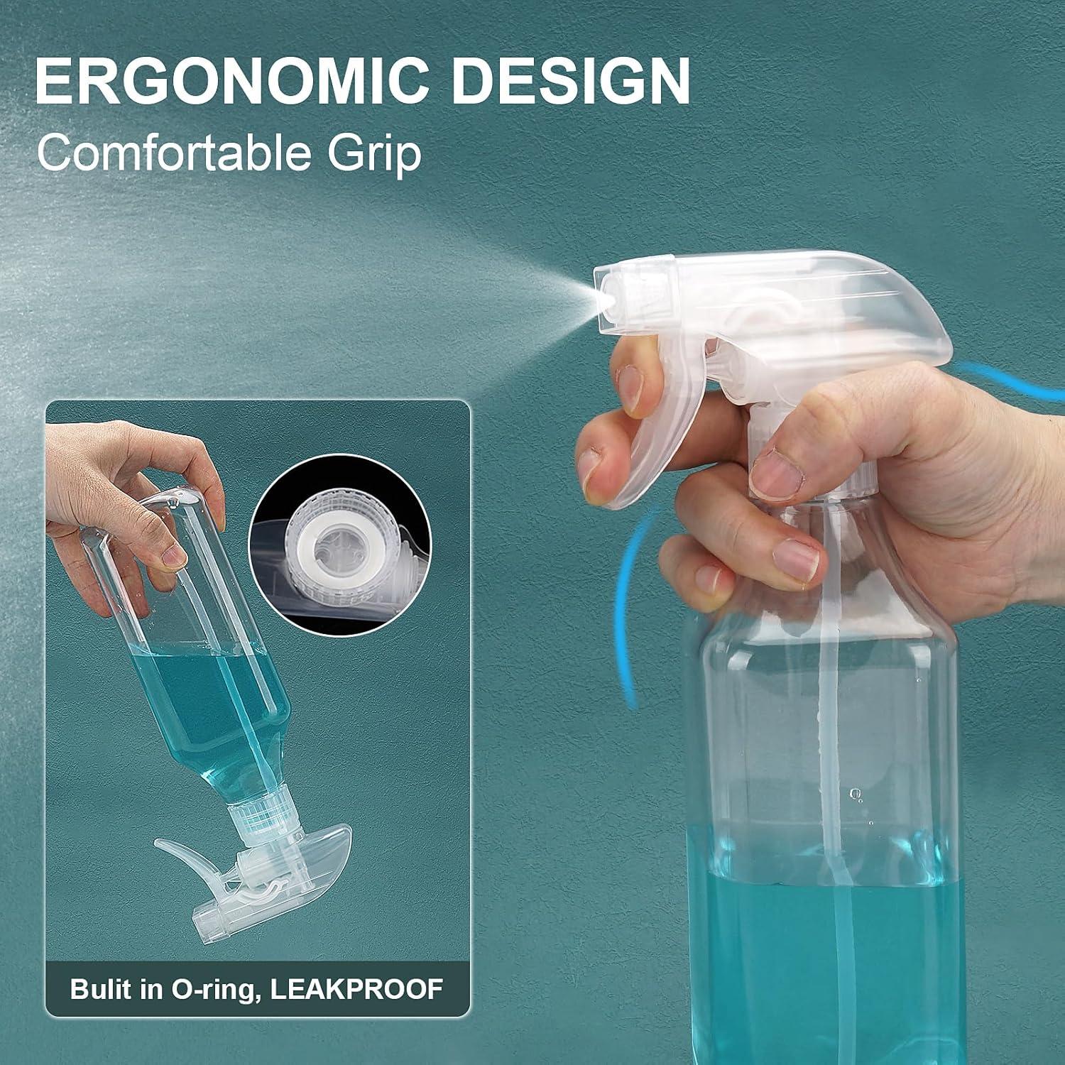 Botellas de Spray Plásticas Hethyo 500ml 2 Unidades Reutilizables