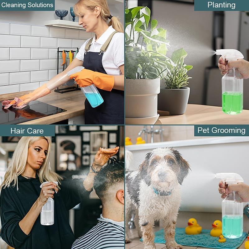 Botellas de Spray Plásticas Hethyo 500ml 2 Unidades Reutilizables