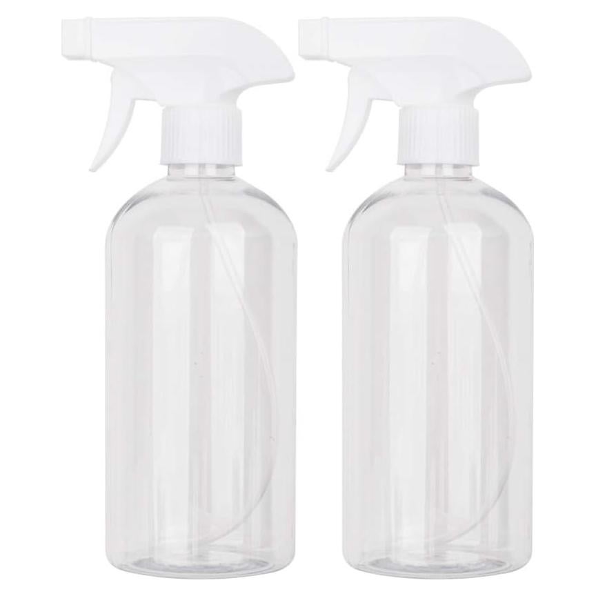 Botella de Spray Reutilizable UUJOLY 500 ml Transparente - 2 Paquete