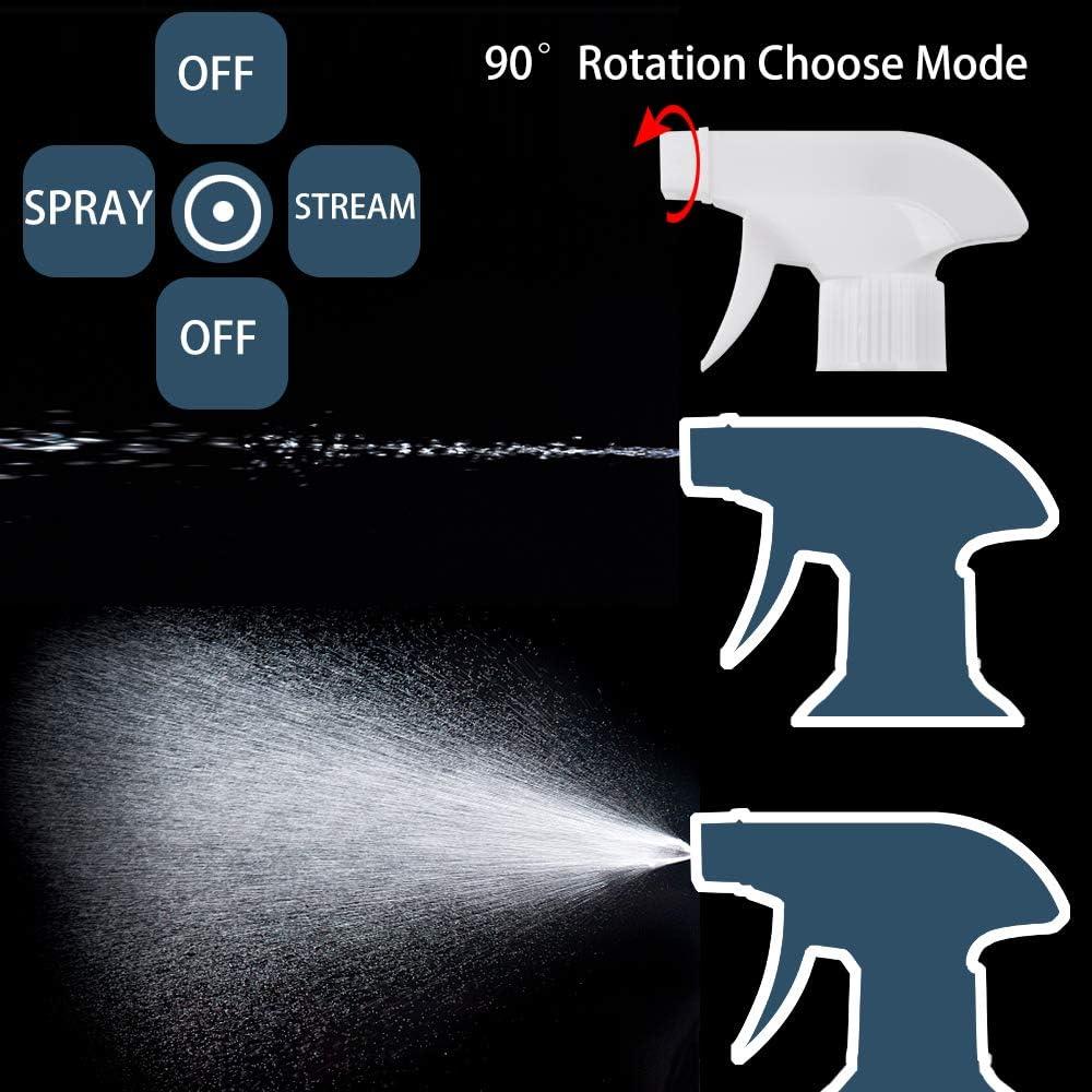 Botella de Spray Reutilizable UUJOLY 500 ml Transparente - 2 Paquete