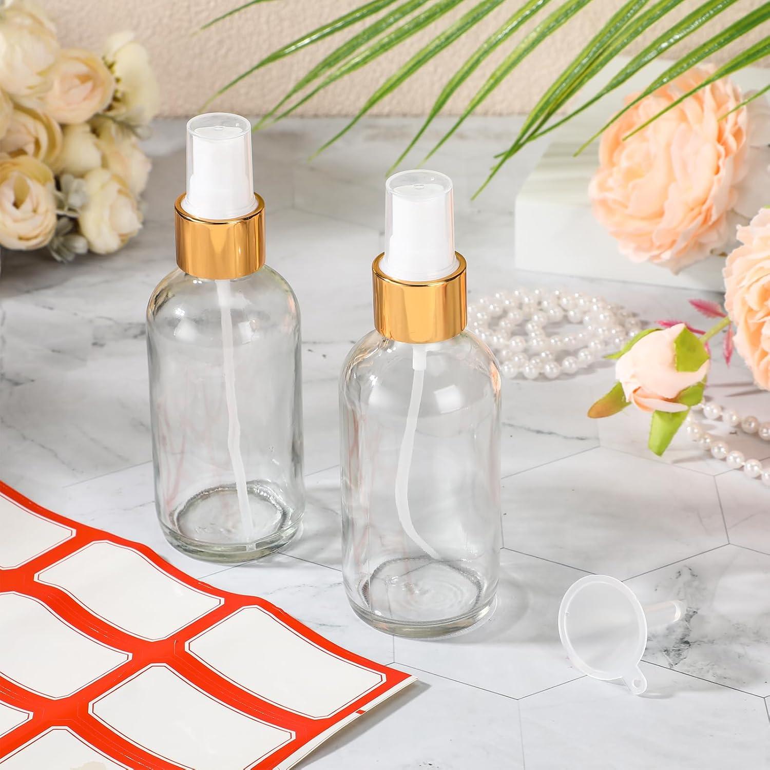 Fumete 2 Botellas de Vidrio 120ml Reutilizables con Etiquetas y Embudo