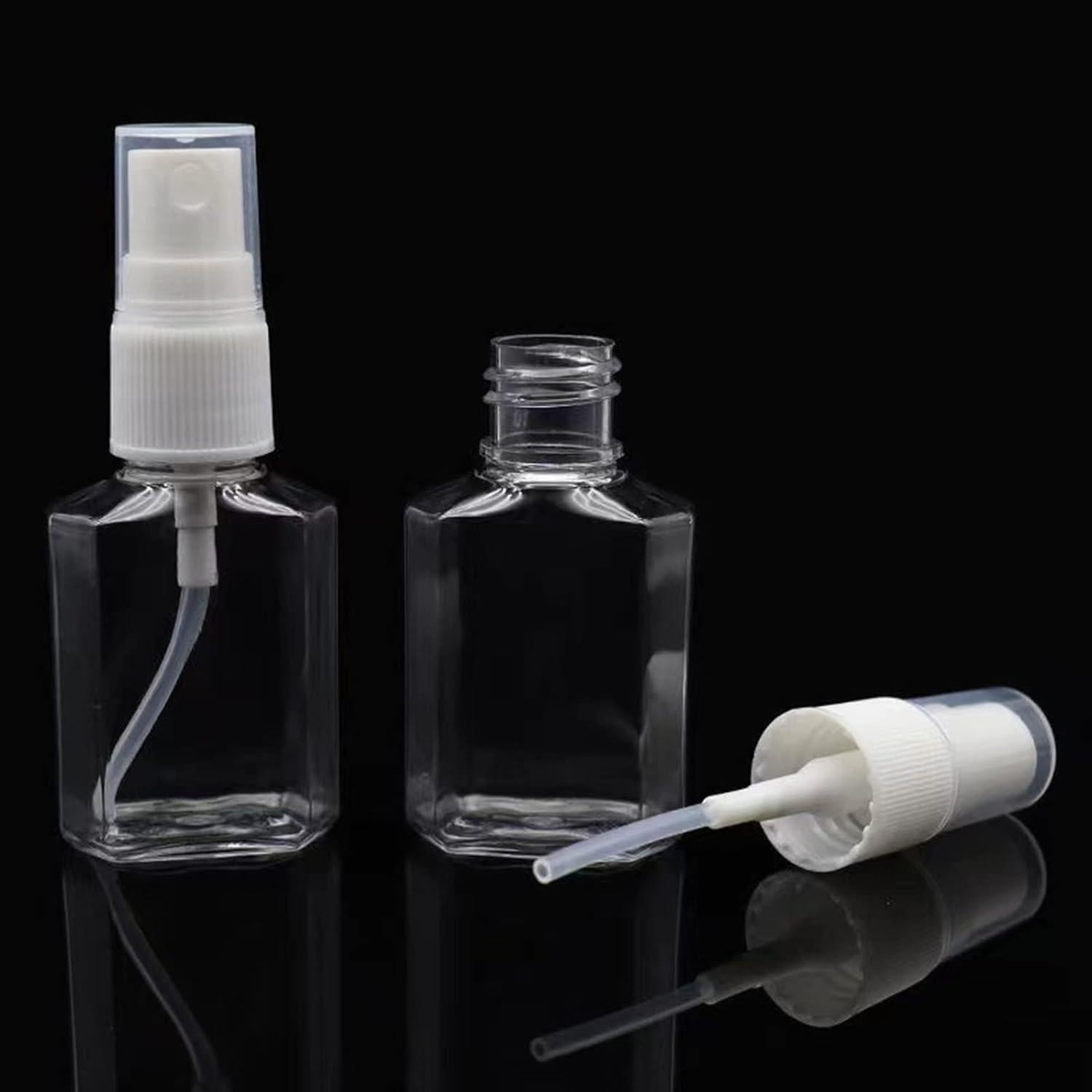 Paquete de 50 botellas de spray mini Vinsencoo 30ml claras