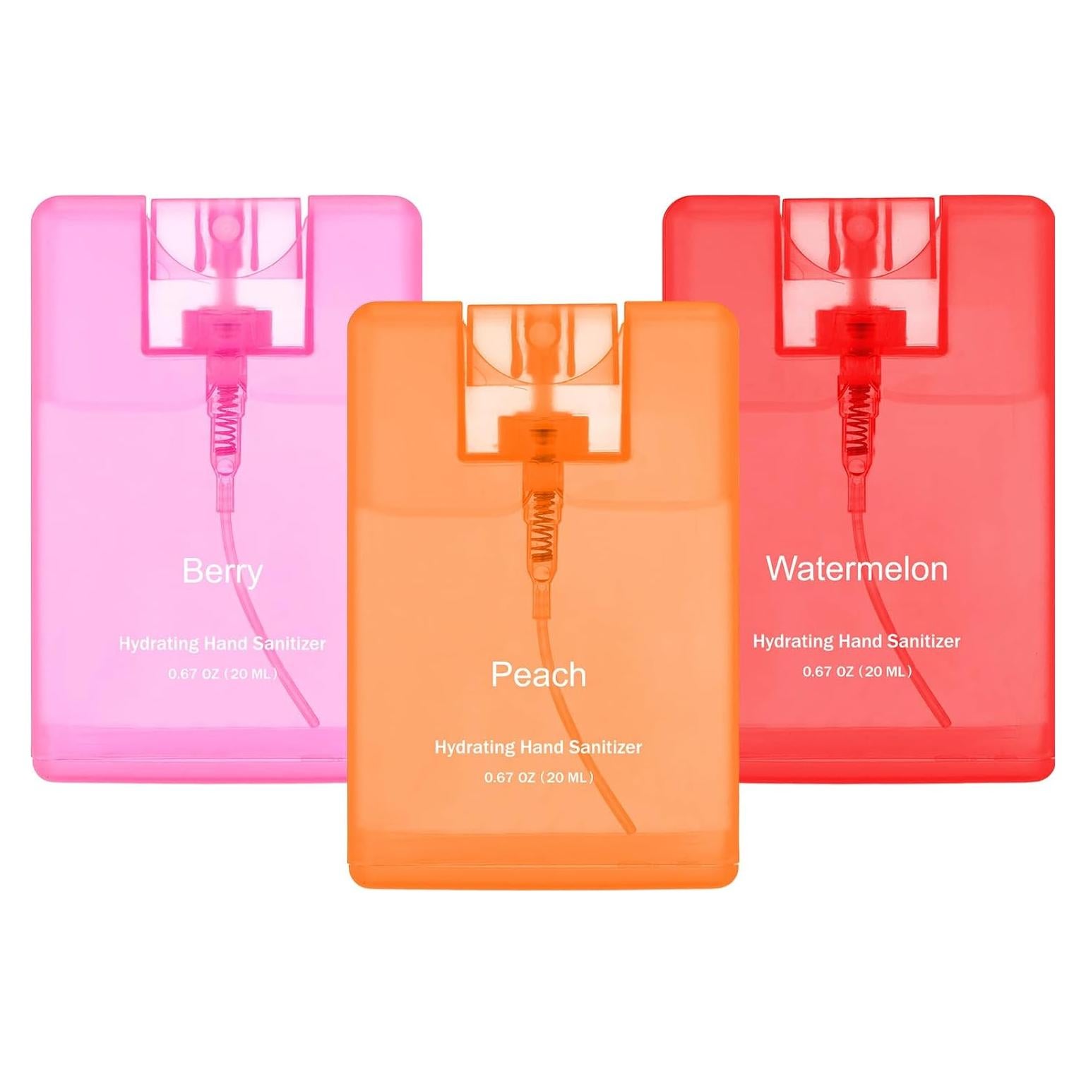 3 Sprays Desinfectantes de Manos Viaje Dansib 20 ml Aroma Frutal