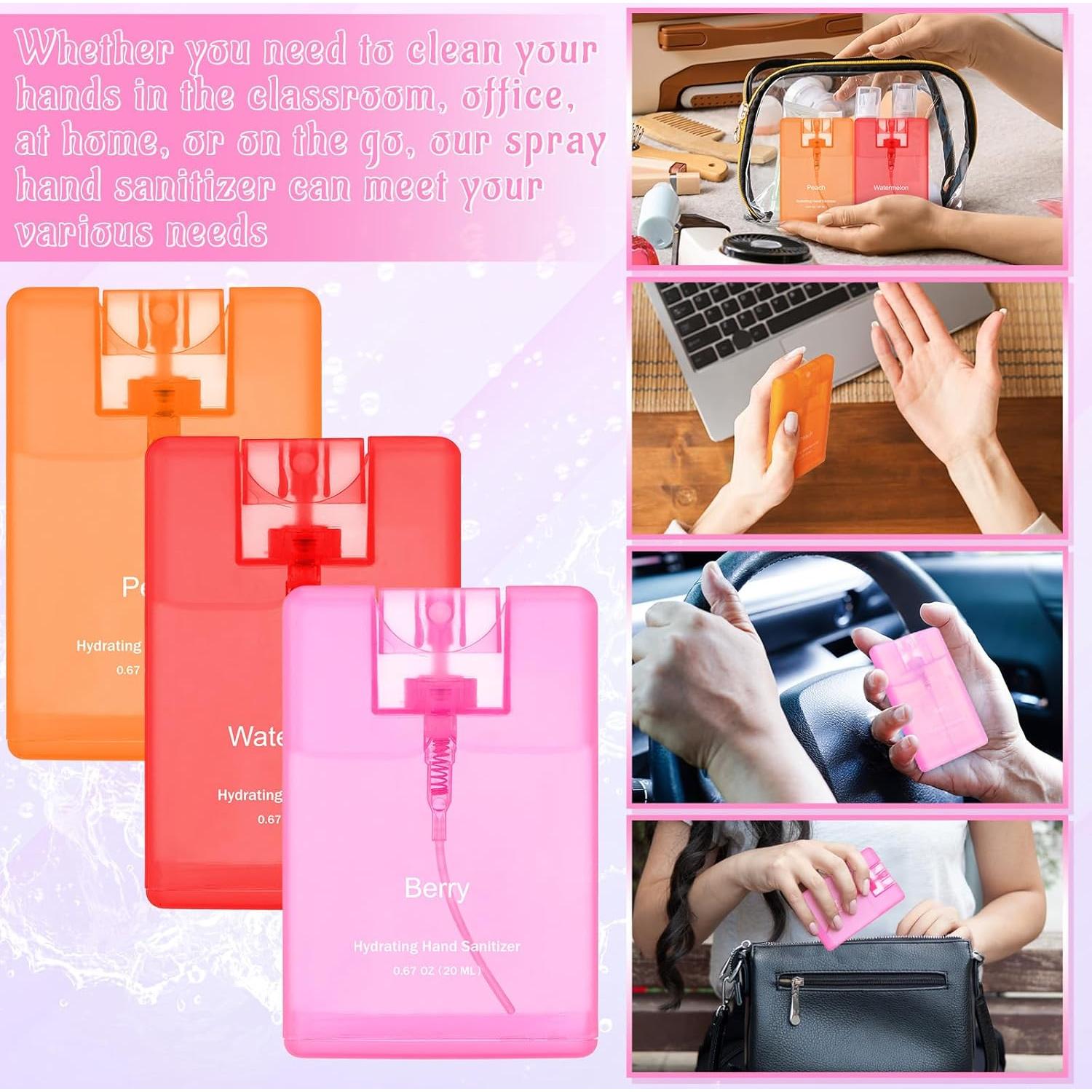 3 Sprays Desinfectantes de Manos Viaje Dansib 20 ml Aroma Frutal