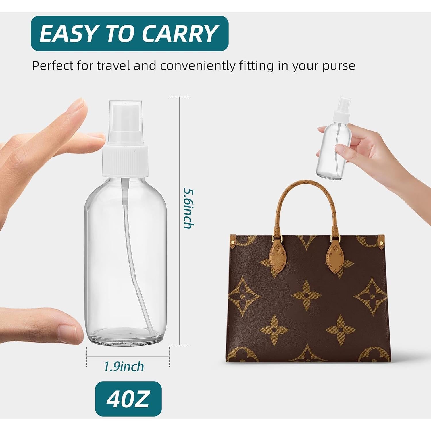 Botellas de Spray de Vidrio Bastelica 118 ml - Paquete de 4