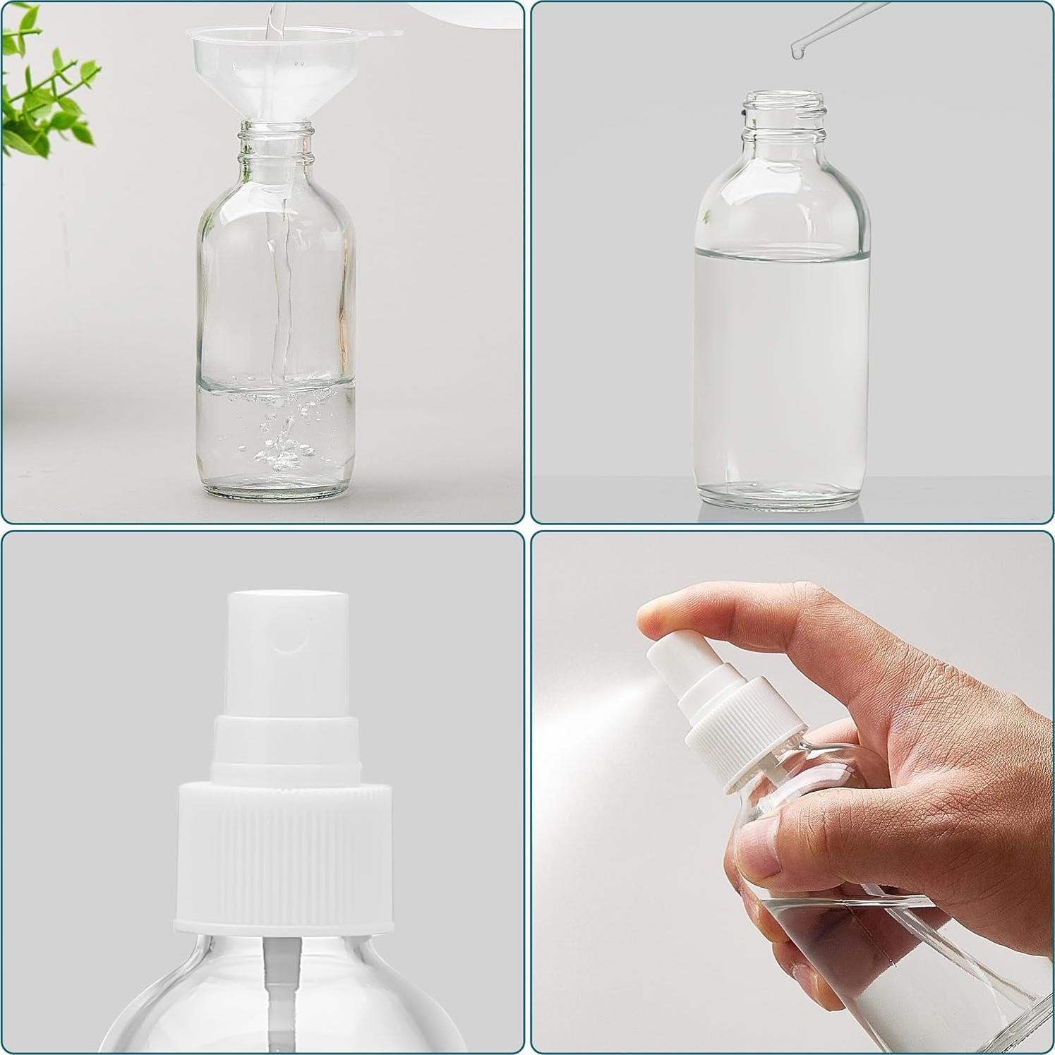 Botellas de Spray de Vidrio Bastelica 118 ml - Paquete de 4