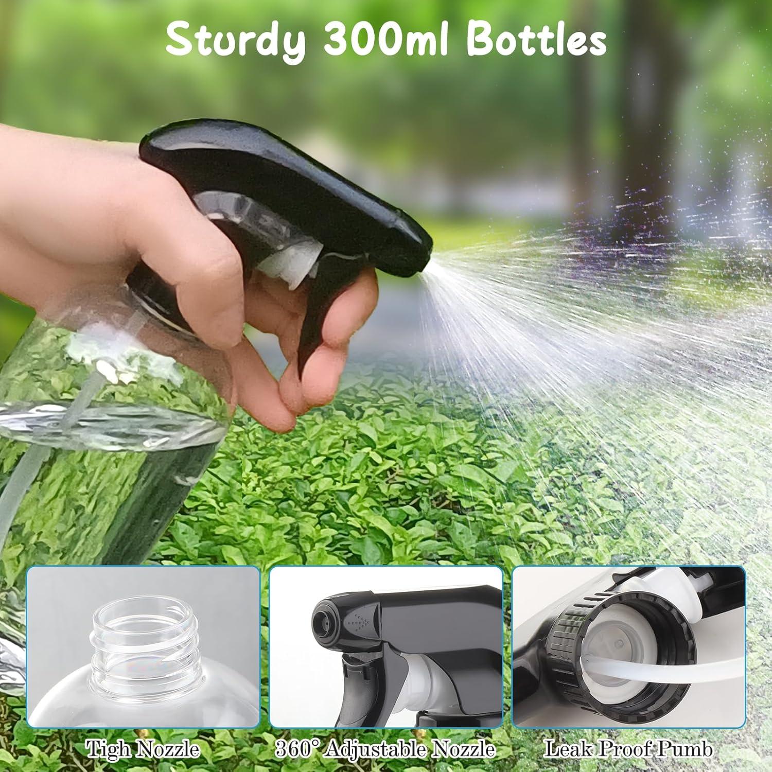 Botellas de Spray Bynccea 300ml Recargables Ajustables - 2 Piezas