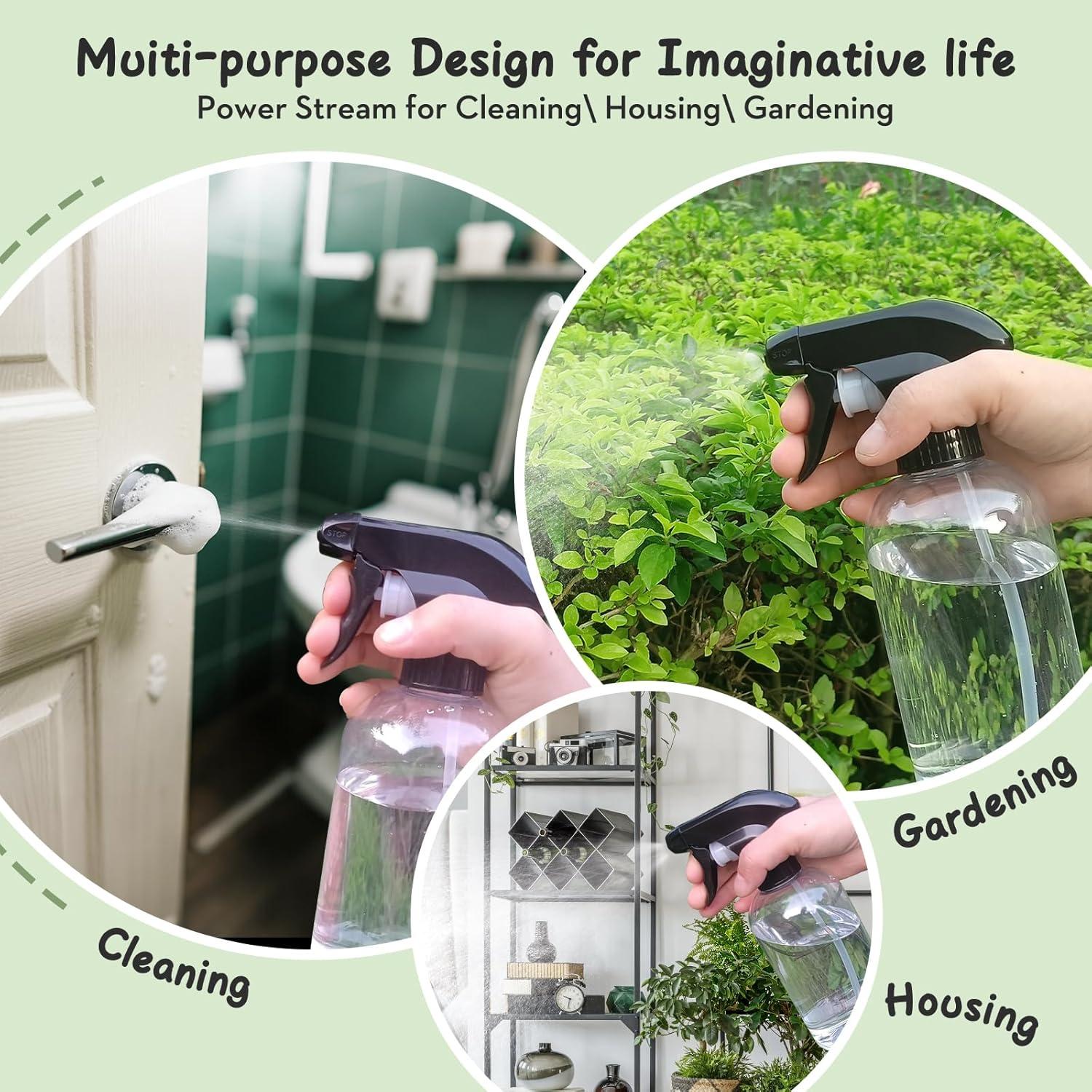 Botellas de Spray Bynccea 300ml Recargables Ajustables - 2 Piezas