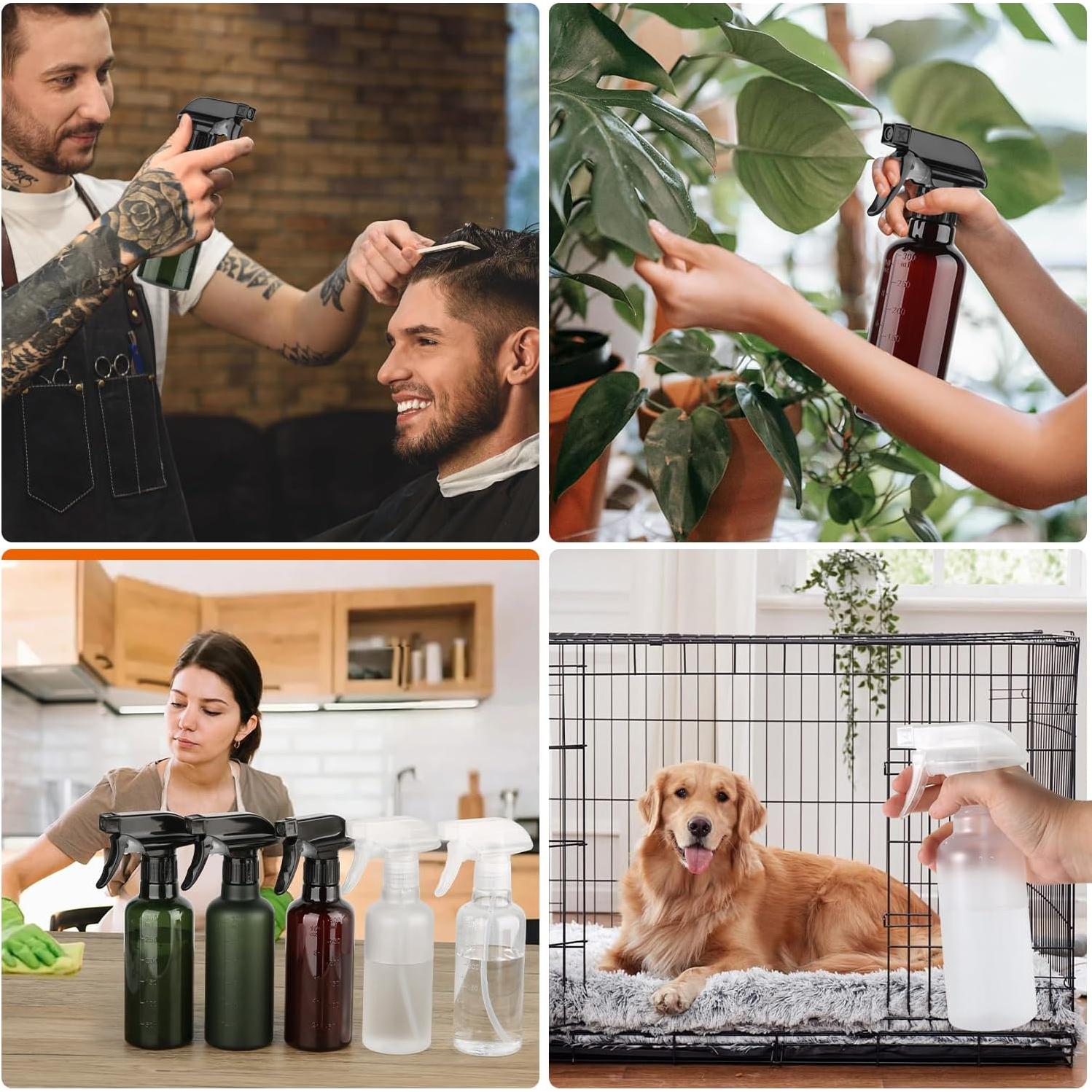 Botellas de Spray TTTred 10 oz A Prueba de Fugas - 2 Paquete