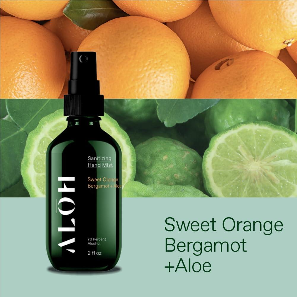 Desinfectante de Manos ALO 3-pack 70% Alcohol 2oz Naranja Bergamota