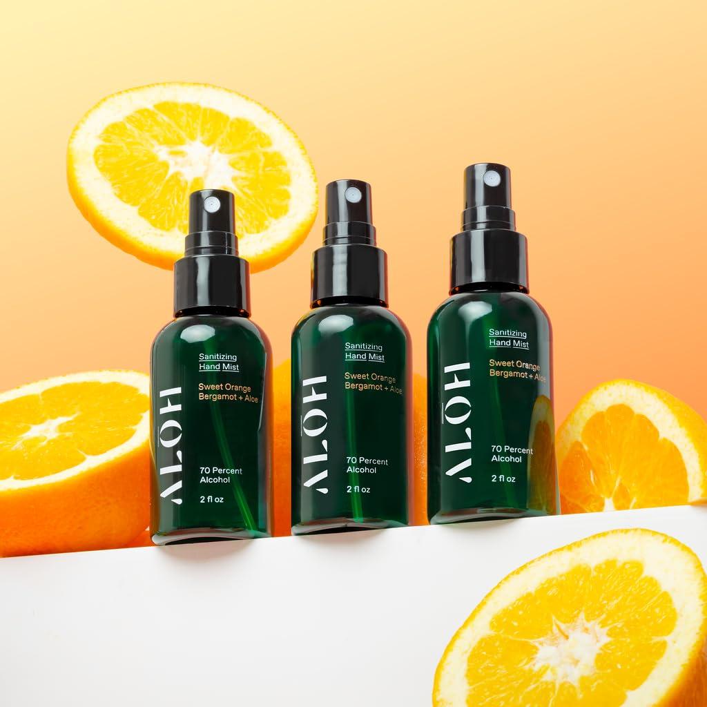 Desinfectante de Manos ALO 3-pack 70% Alcohol 2oz Naranja Bergamota