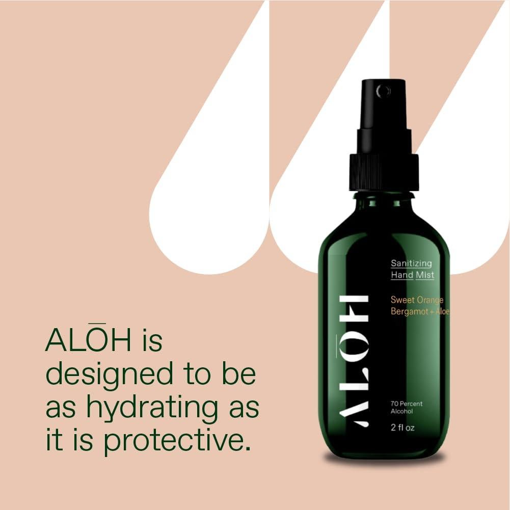 Desinfectante de Manos ALO 3-pack 70% Alcohol 2oz Naranja Bergamota