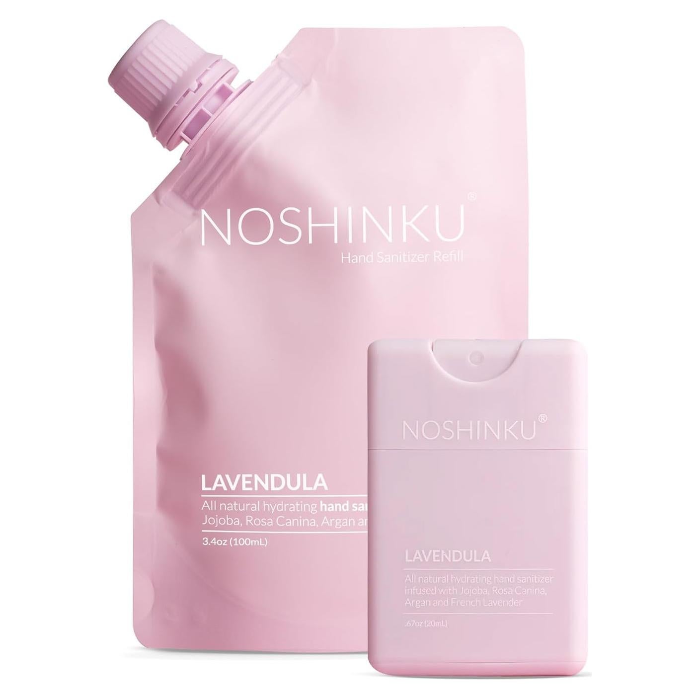 Kit de Recarga Desinfectante de Manos Noshinku Lavanda 70% Alcohol