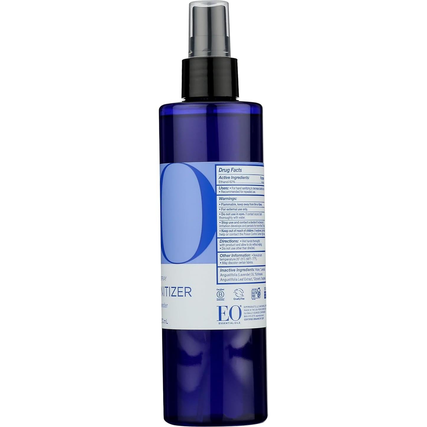 Desinfectante de Manos Spray EO Lavanda Orgánica 226.8 ML