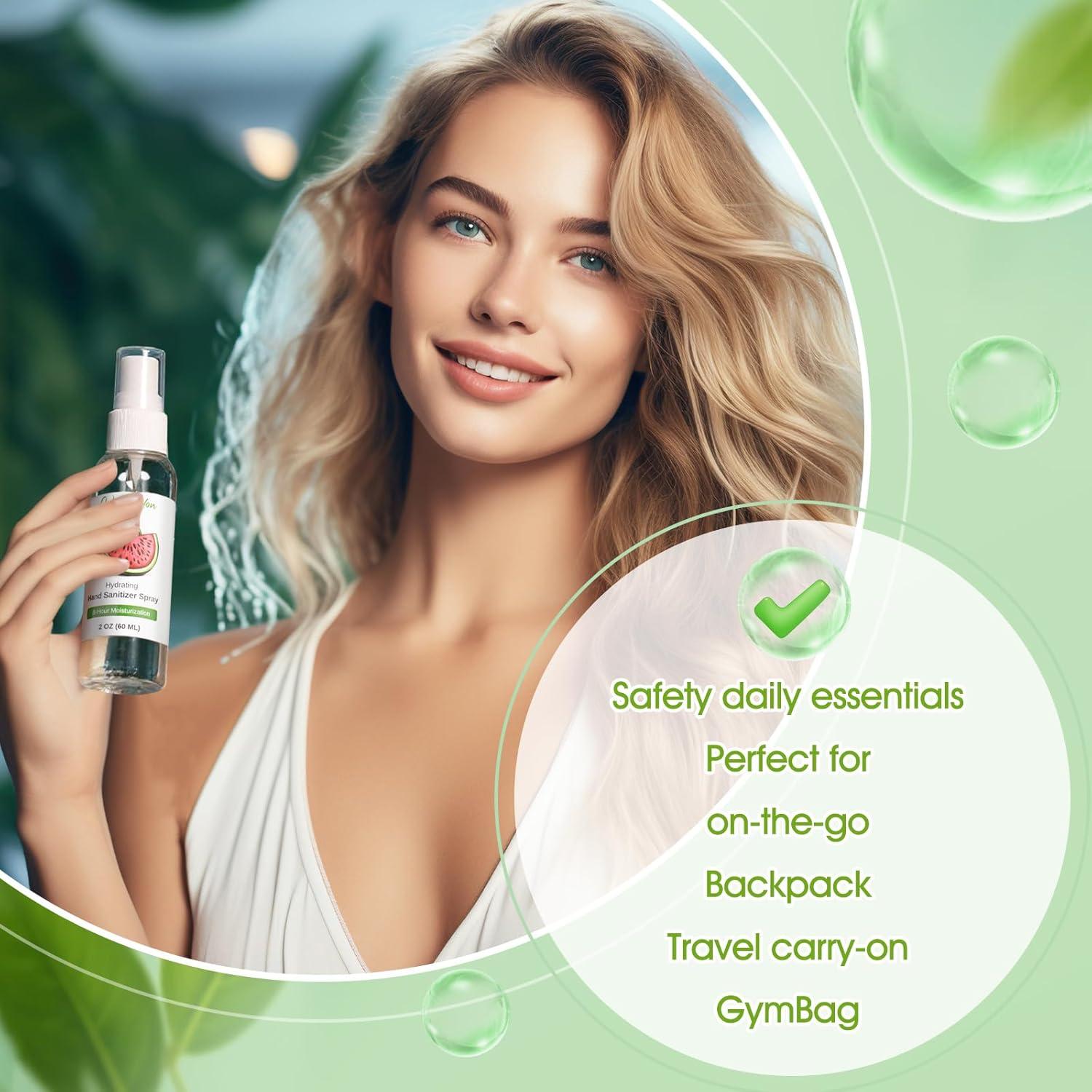 12 Sprays Desinfectantes de Manos Dansib 60ml Aromas Variados