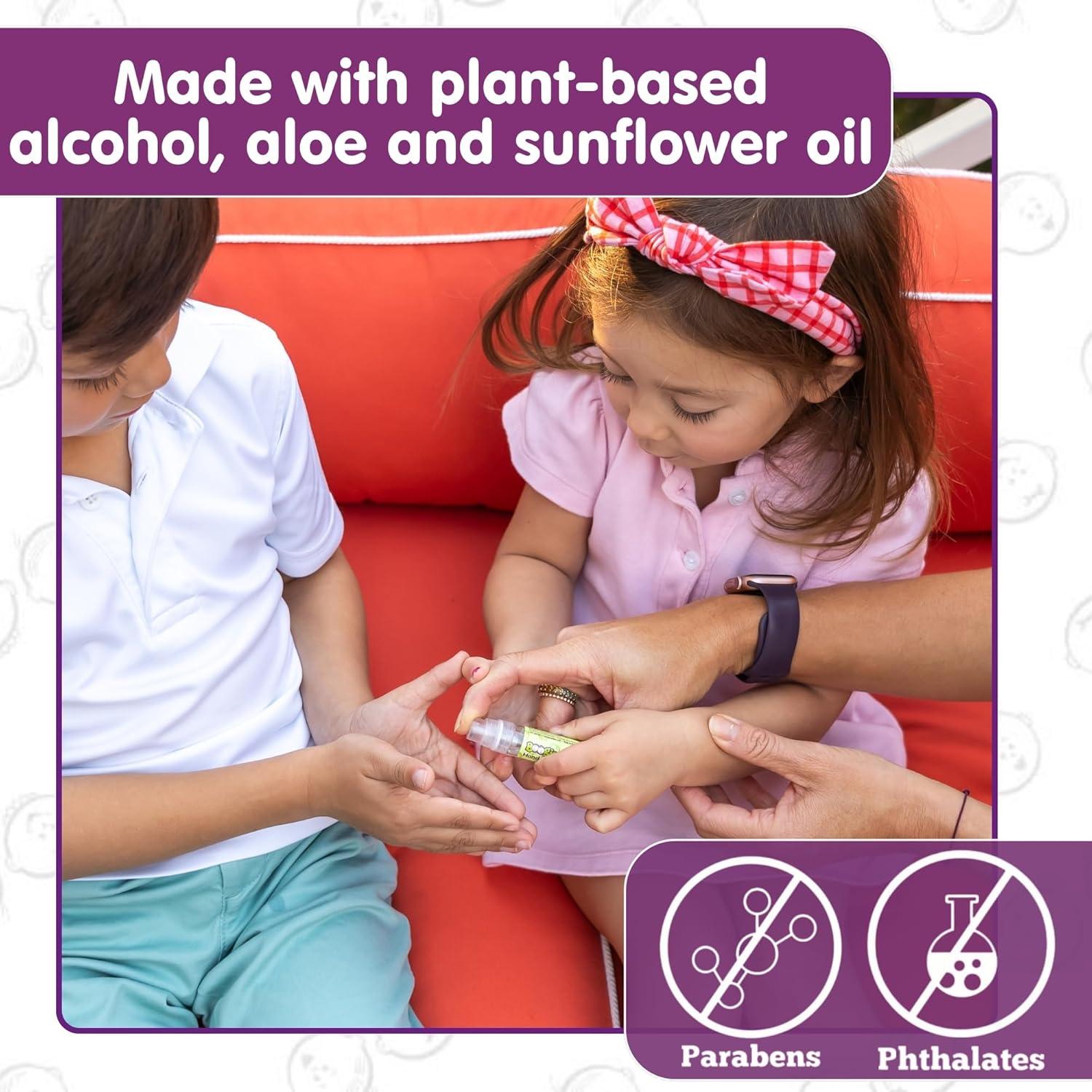 Spray Desinfectante para Manos Boogie Kids - 3 Unidades, Aloe y Aceite de Girasol