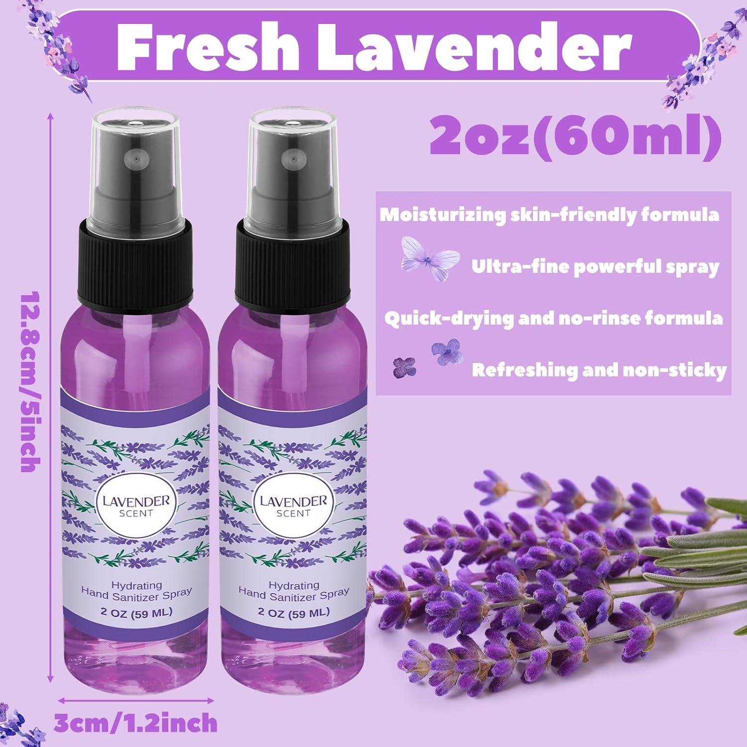 6 Sprays Desinfectantes para Manos Lavanda Dansib 59 ml