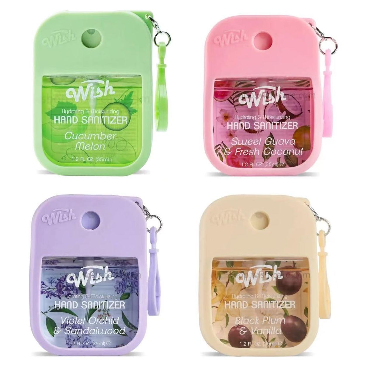 Desinfectante de Manos Wish 4 Piezas 35ml Hidratante