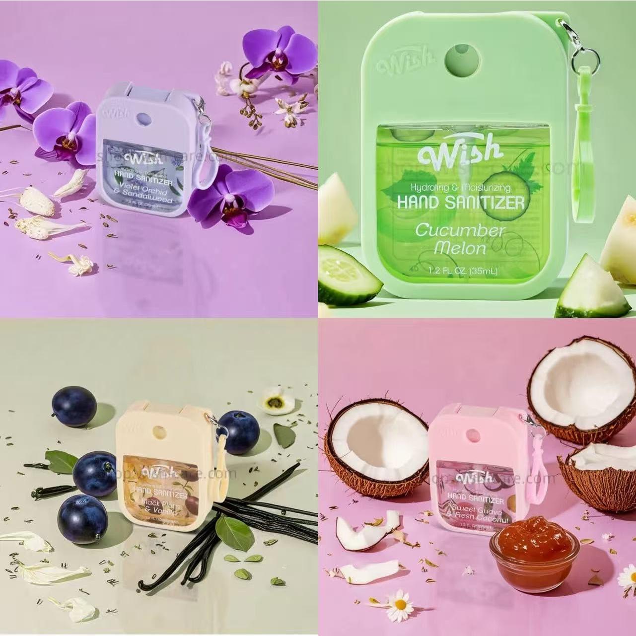 Desinfectante de Manos Wish 4 Piezas 35ml Hidratante