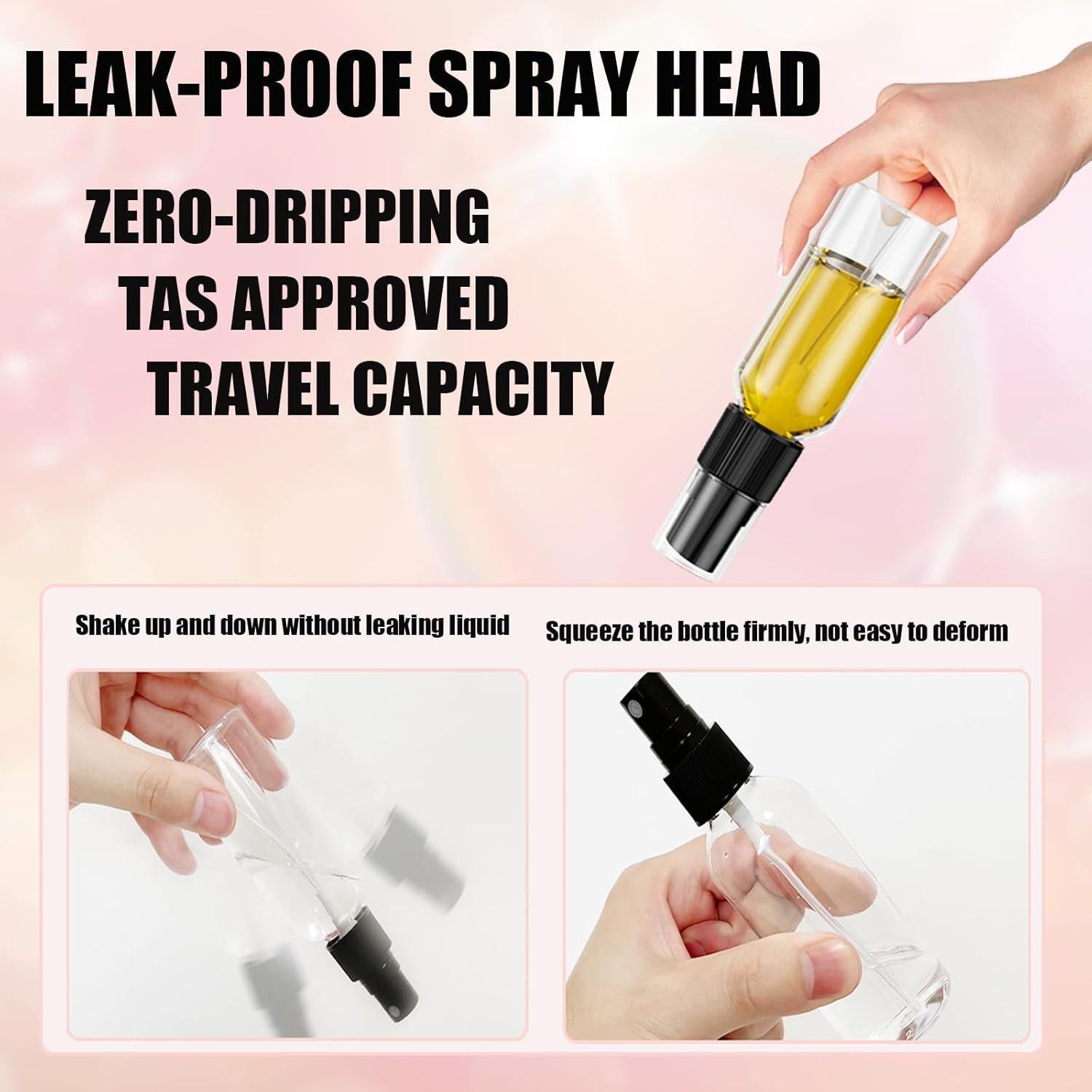 100 Botellas de Spray Pequeñas 30ml EVANCENT Recargables