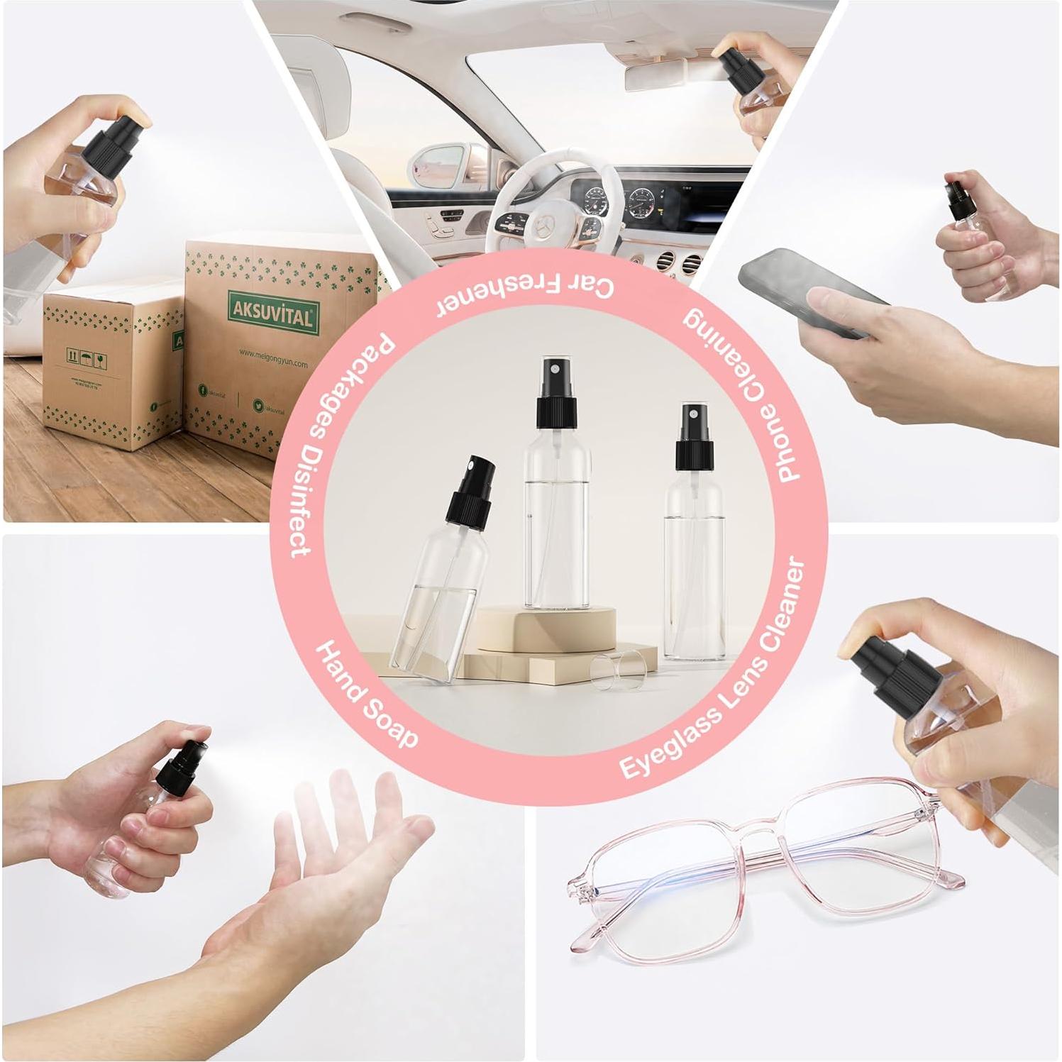 100 Botellas de Spray Pequeñas 30ml EVANCENT Recargables