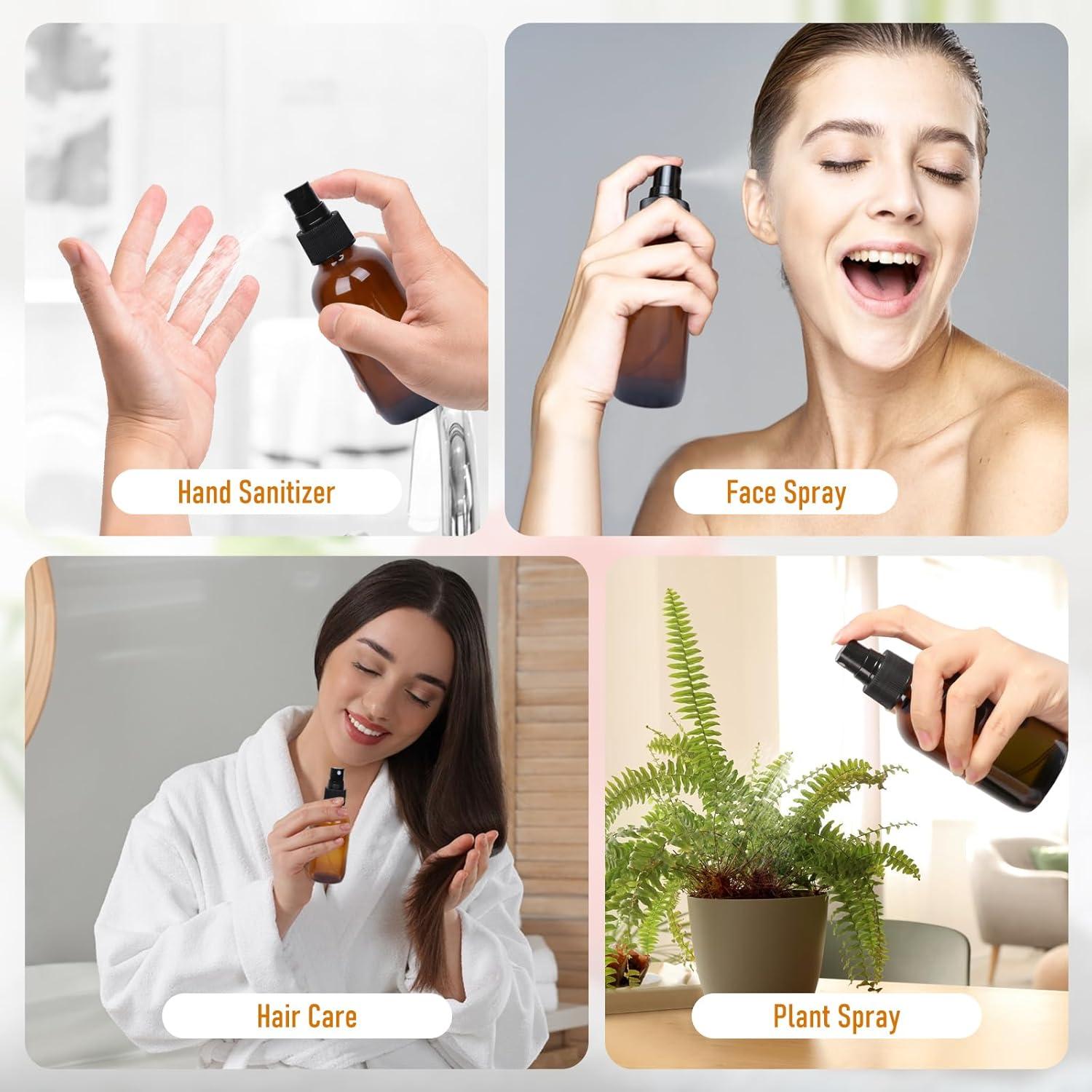 Botellas de Spray de Vidrio Ámbar 60ml Jaisie.W Set de 16