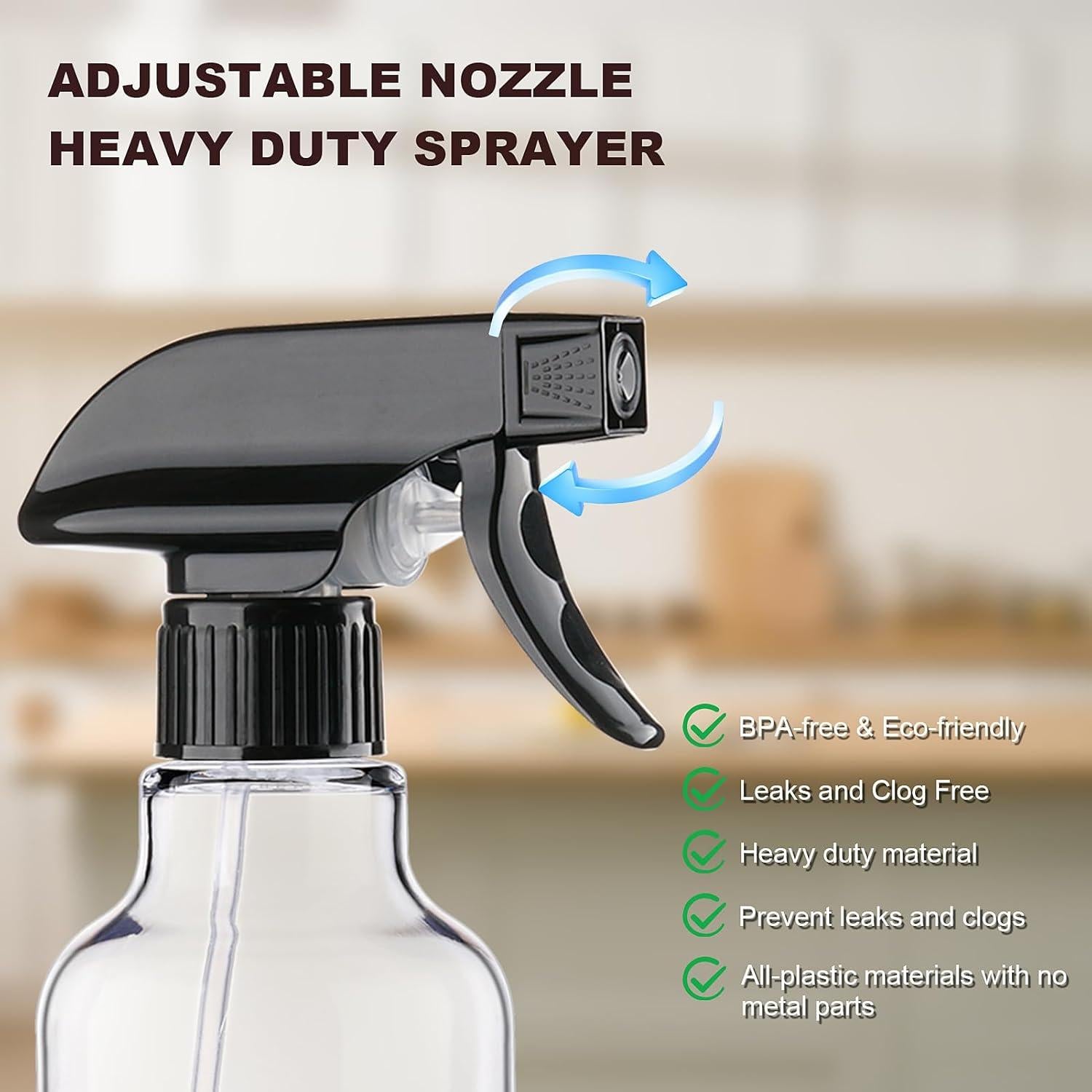 Botellas de Spray Hethyo 500ml Reutilizables 2 Paquete