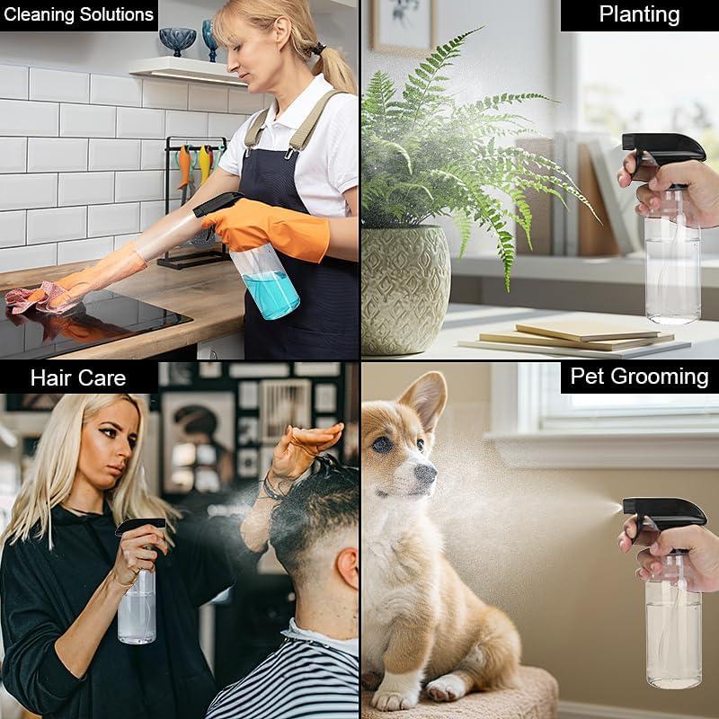 Botellas de Spray Hethyo 500ml Reutilizables 2 Paquete