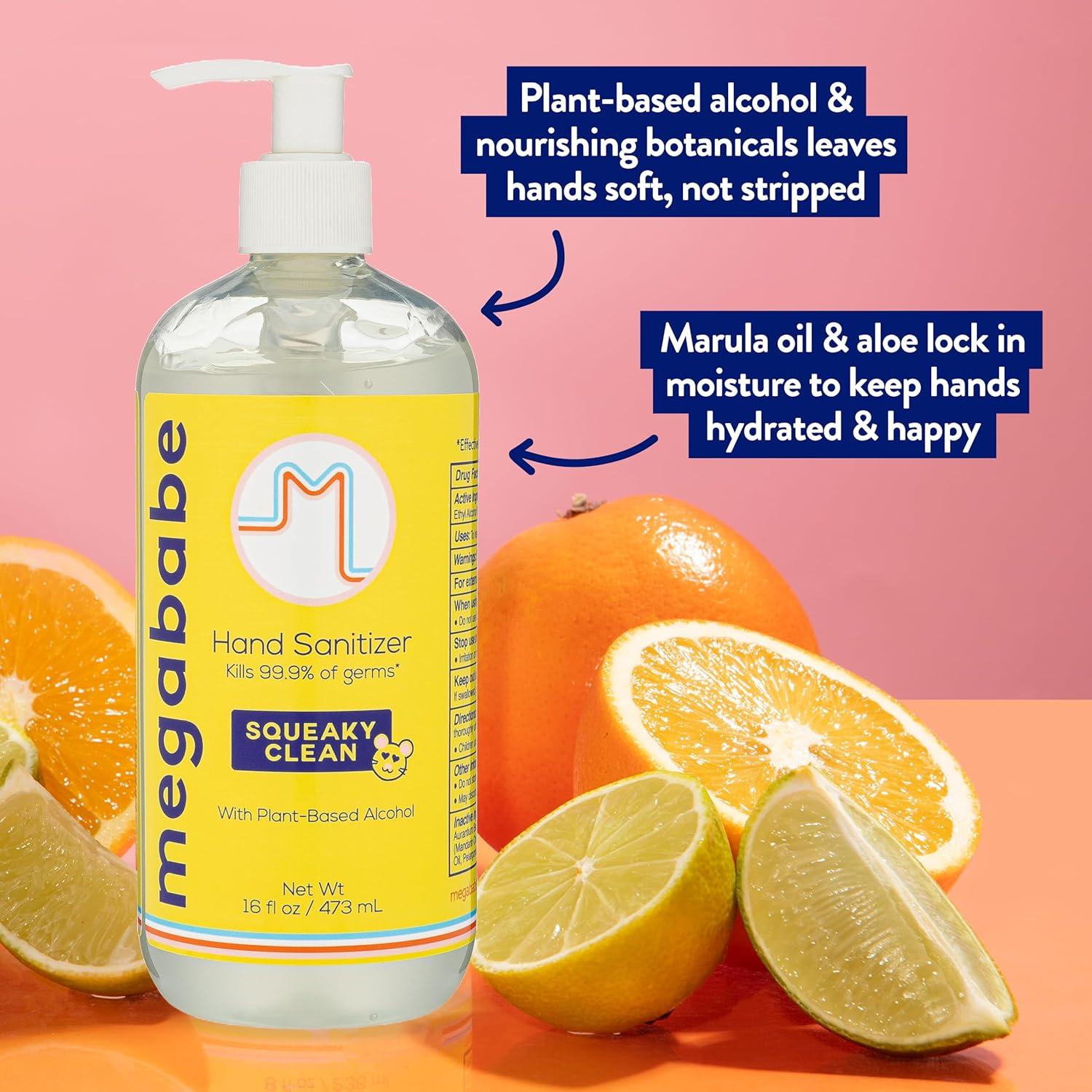 Desinfectante de Manos Megababe 0.45L Vegano Hidratante