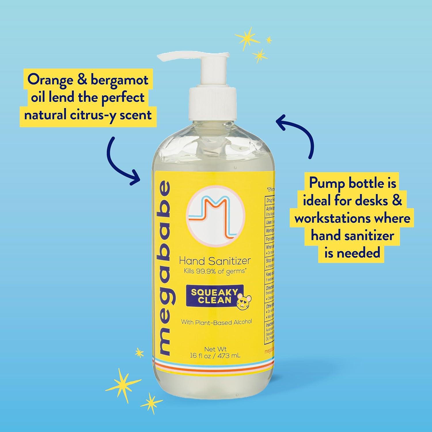 Desinfectante de Manos Megababe 0.45L Vegano Hidratante