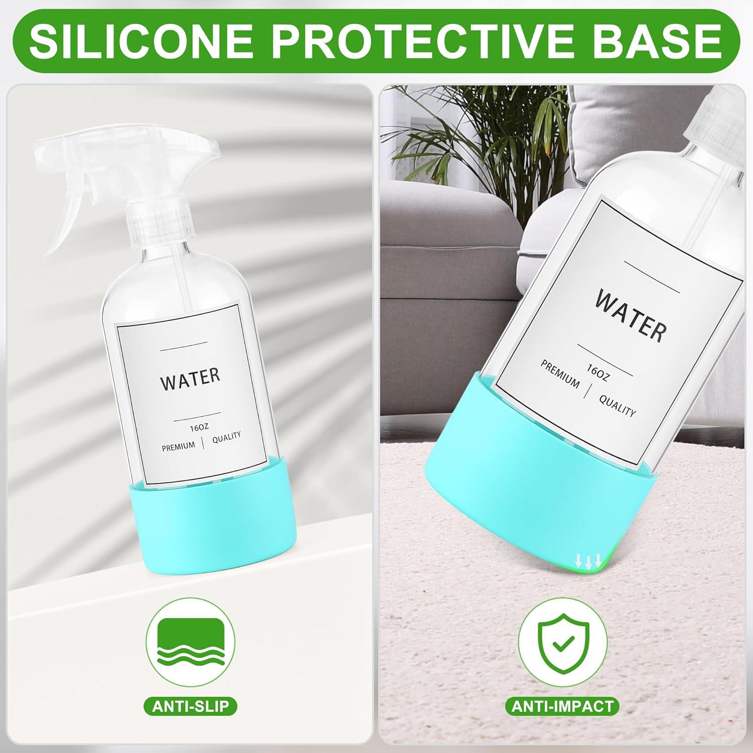 Botella de Spray de Vidrio YULING-X 500 ml 3 Piezas con Funda