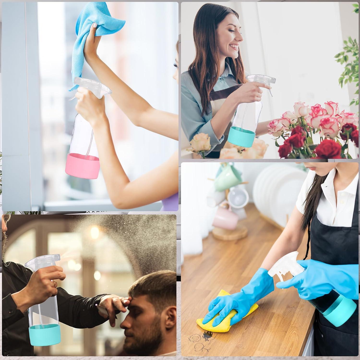 Botella de Spray de Vidrio YULING-X 500 ml 3 Piezas con Funda