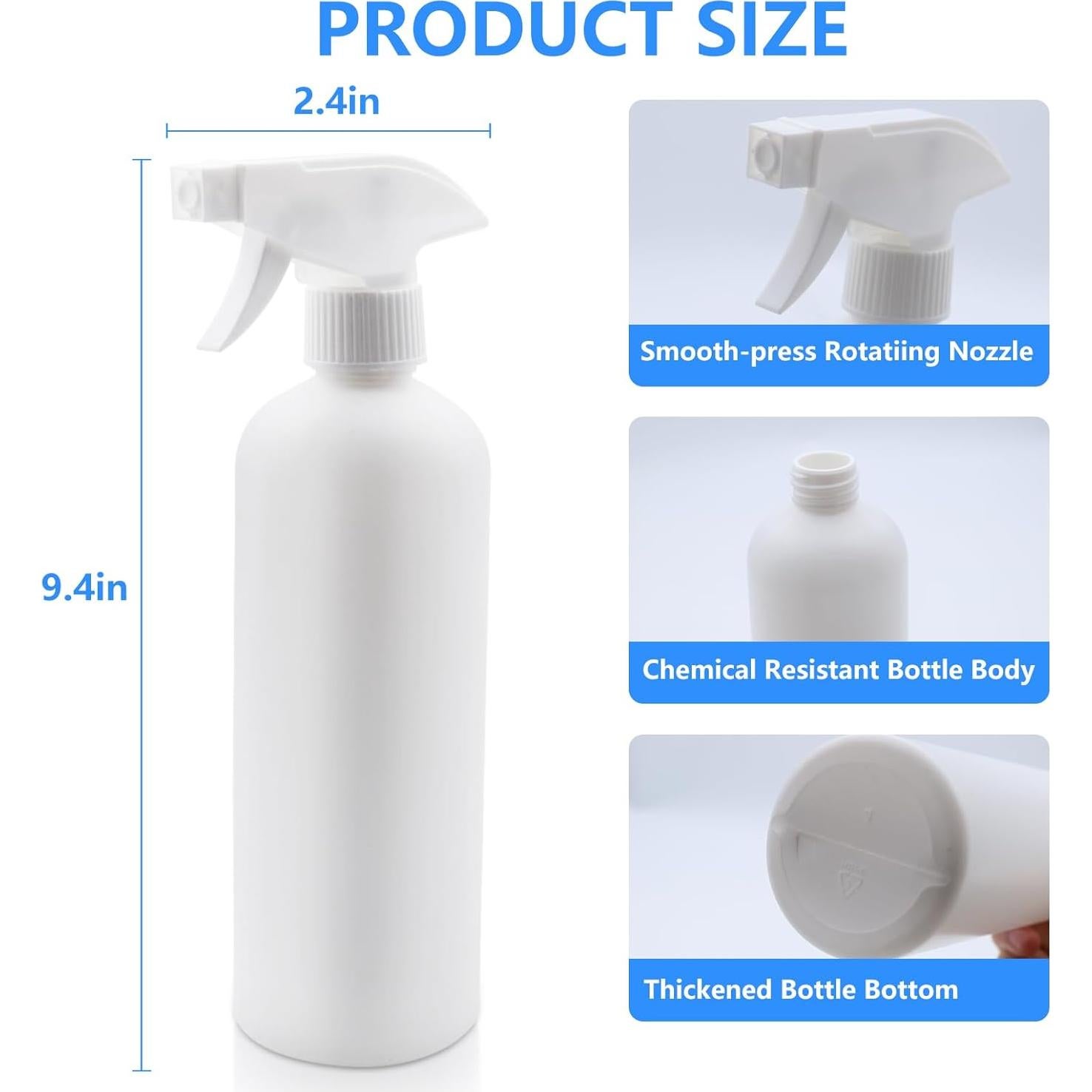 Paquete de 2 Botellas de Spray DTDNZKN 500ml Ajustables