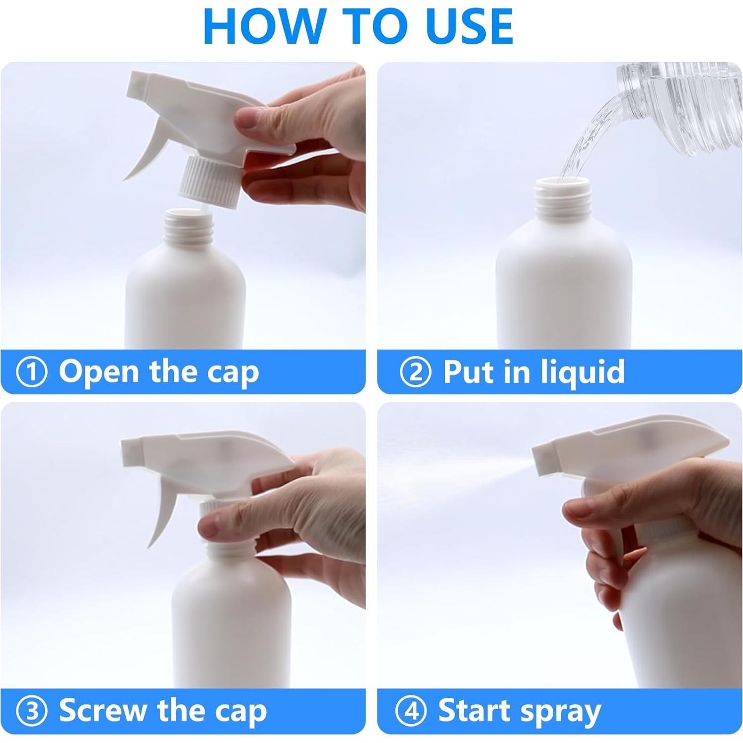 Paquete de 2 Botellas de Spray DTDNZKN 500ml Ajustables