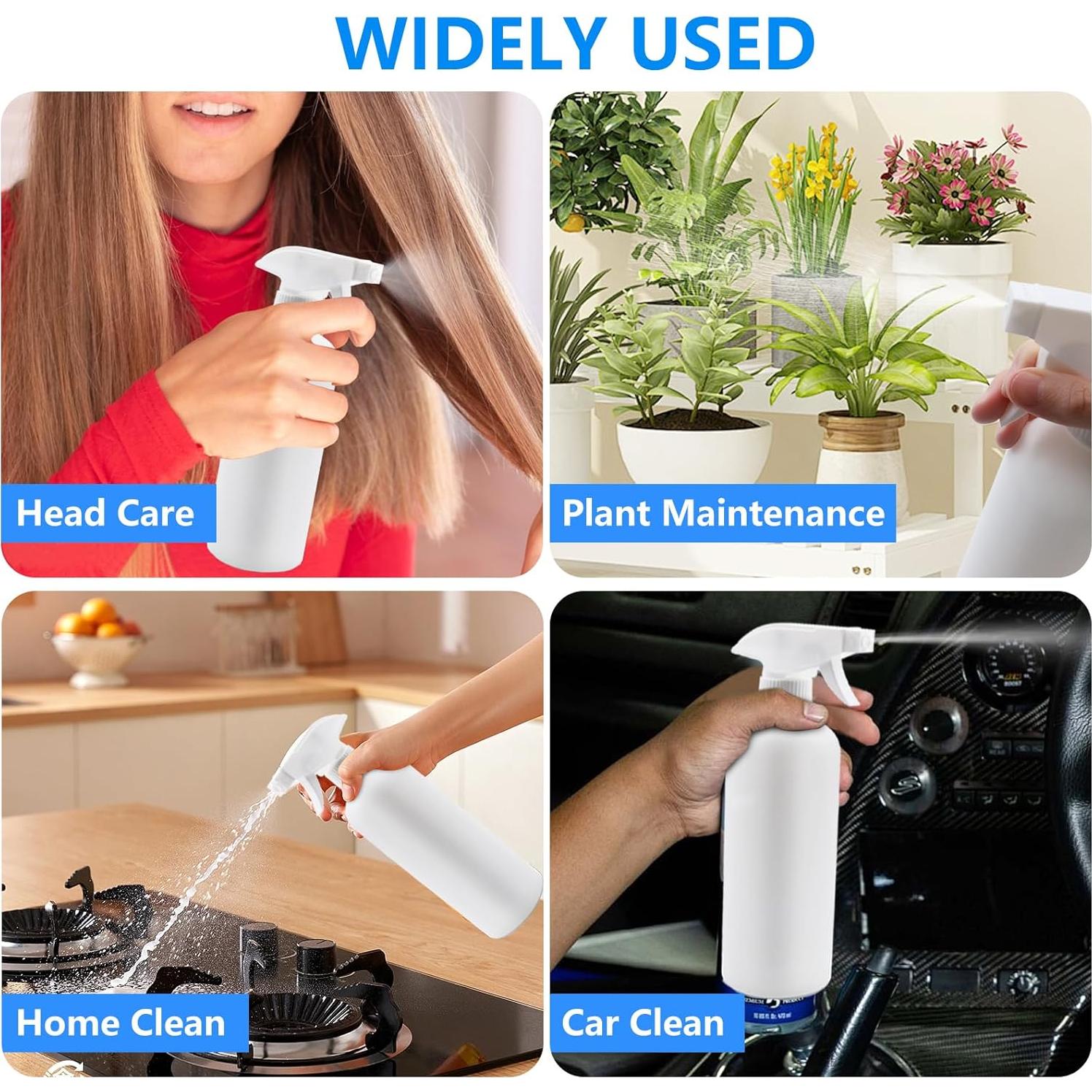 Paquete de 2 Botellas de Spray DTDNZKN 500ml Ajustables