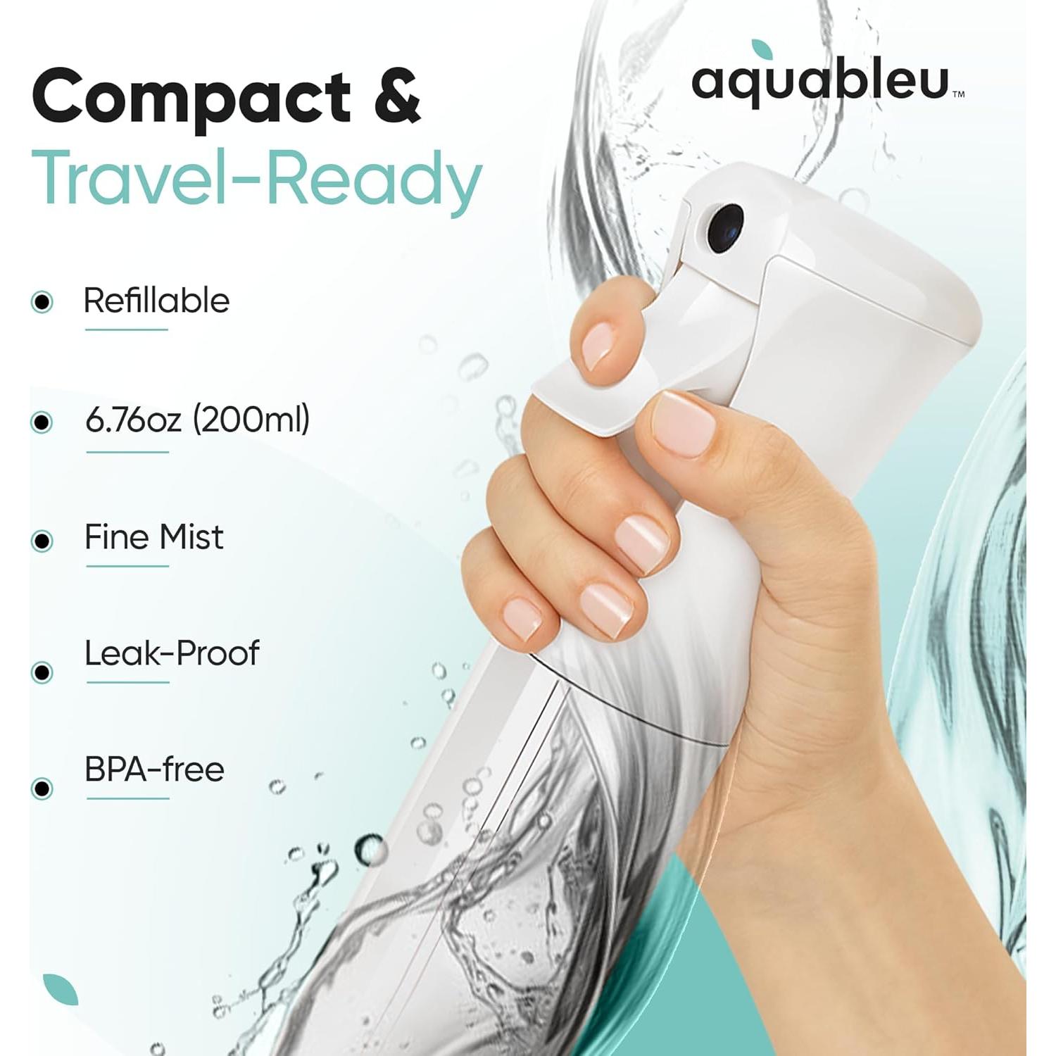 Botella de Spray Aquableu 200ml Niebla Continua Reutilizable