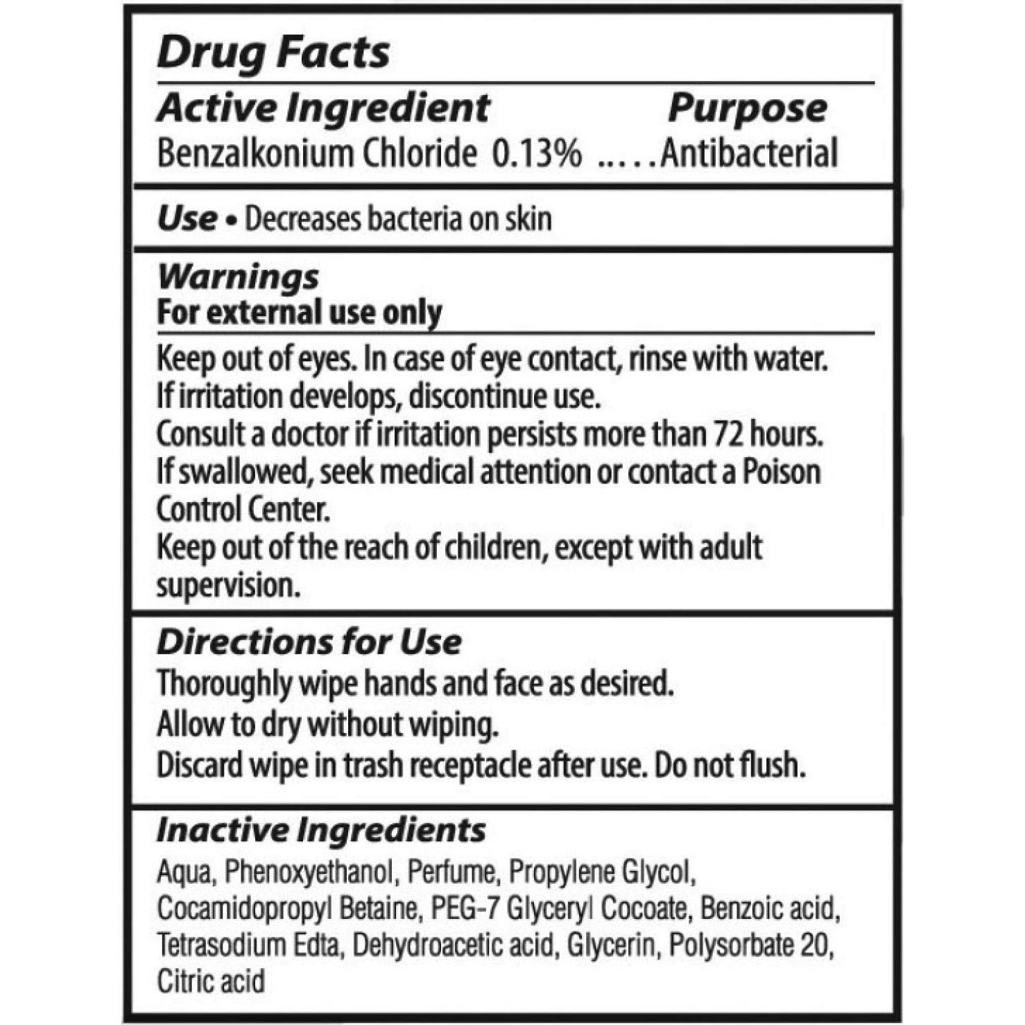 Toallitas Antibacteriales ALTA + 90 Unidades Sin Alcohol