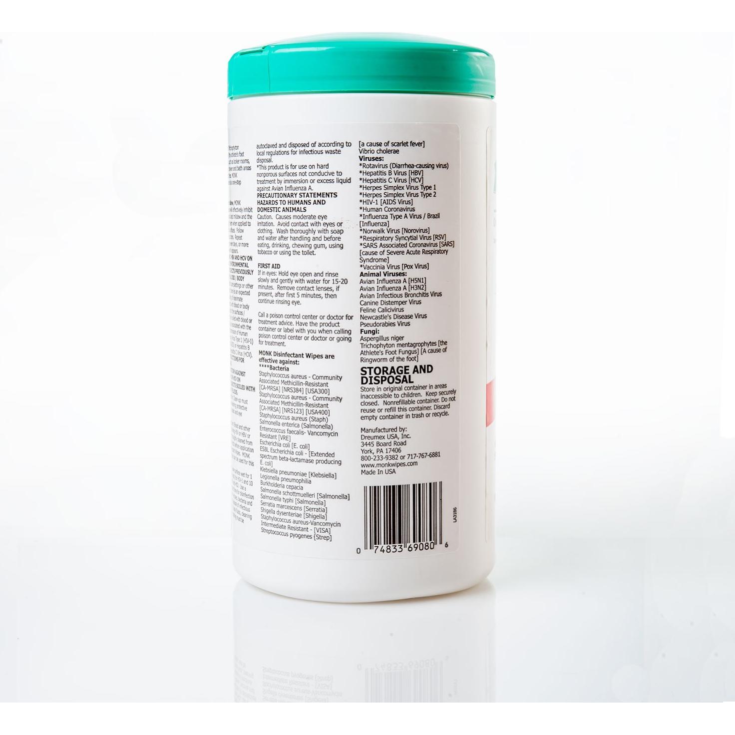 Toallitas Desinfectantes Dreumex Monk 480 Unidades con Fragancia