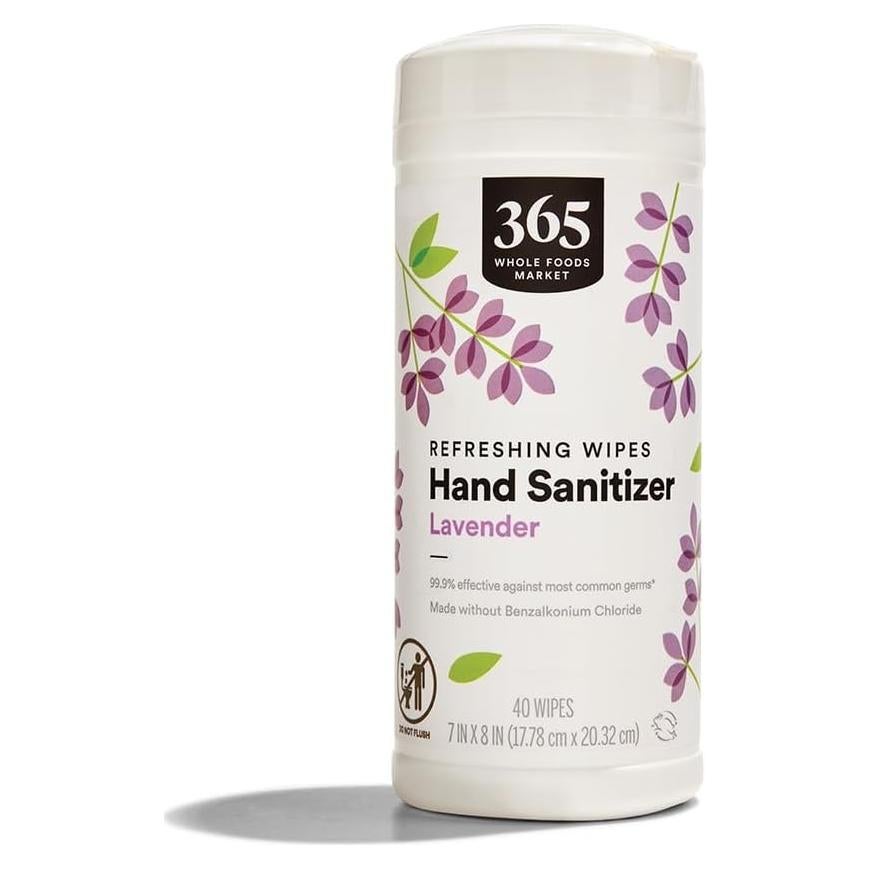 Toallitas Desinfectantes de Manos 365 Lavanda 40 Unidades