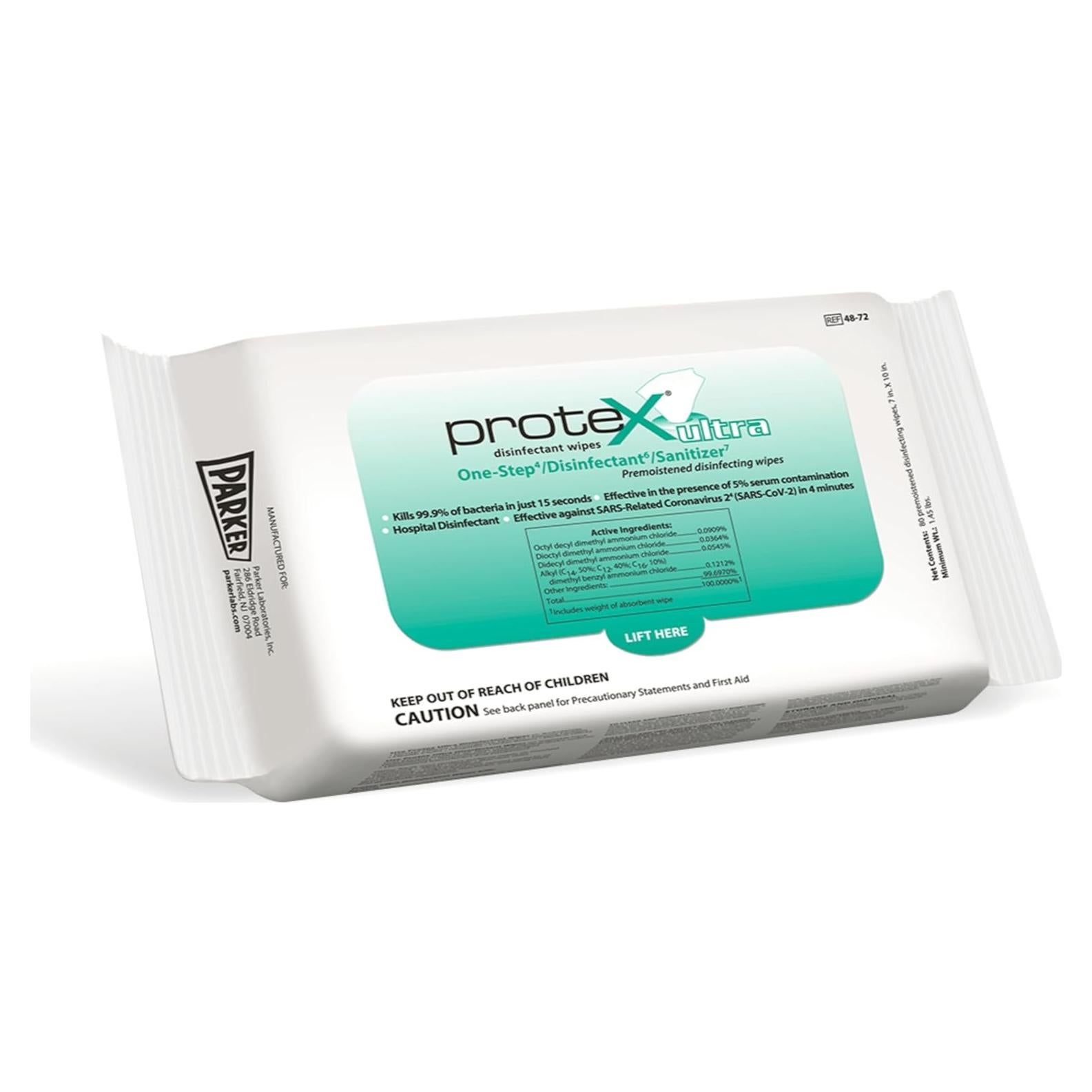 Toallitas Desinfectantes Protex Parker Labs 60 Unidades
