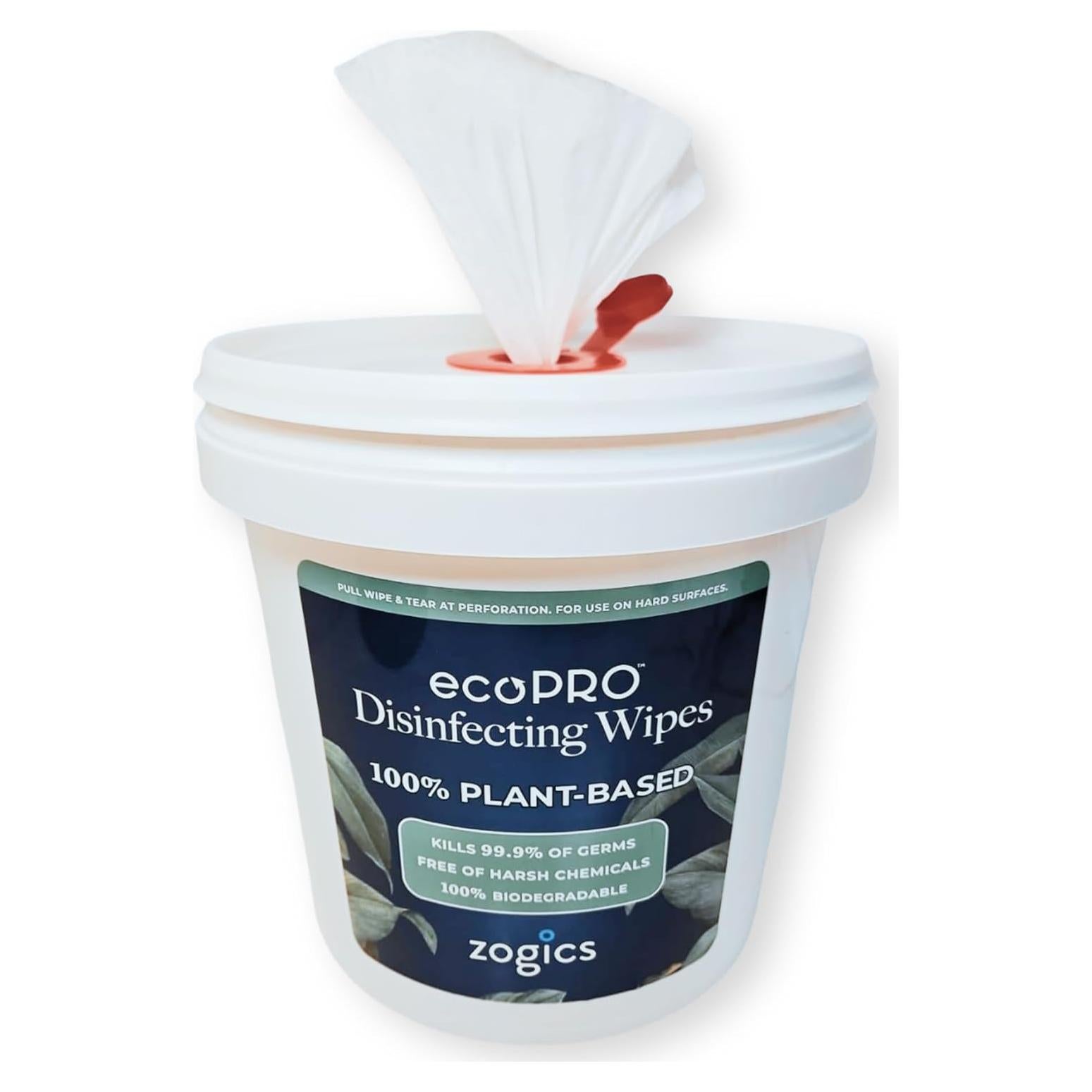 Toallitas Desinfectantes Ecológicas Zogics ecoPRO 800 Unidades