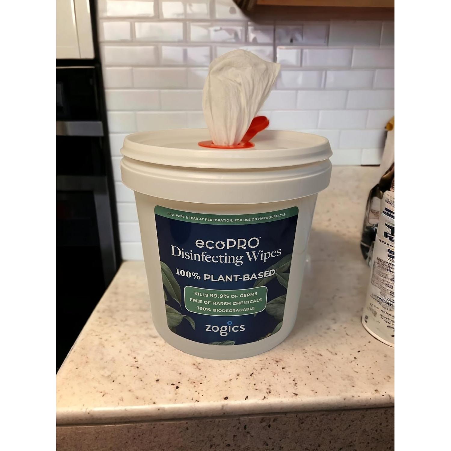 Toallitas Desinfectantes Ecológicas Zogics ecoPRO 800 Unidades