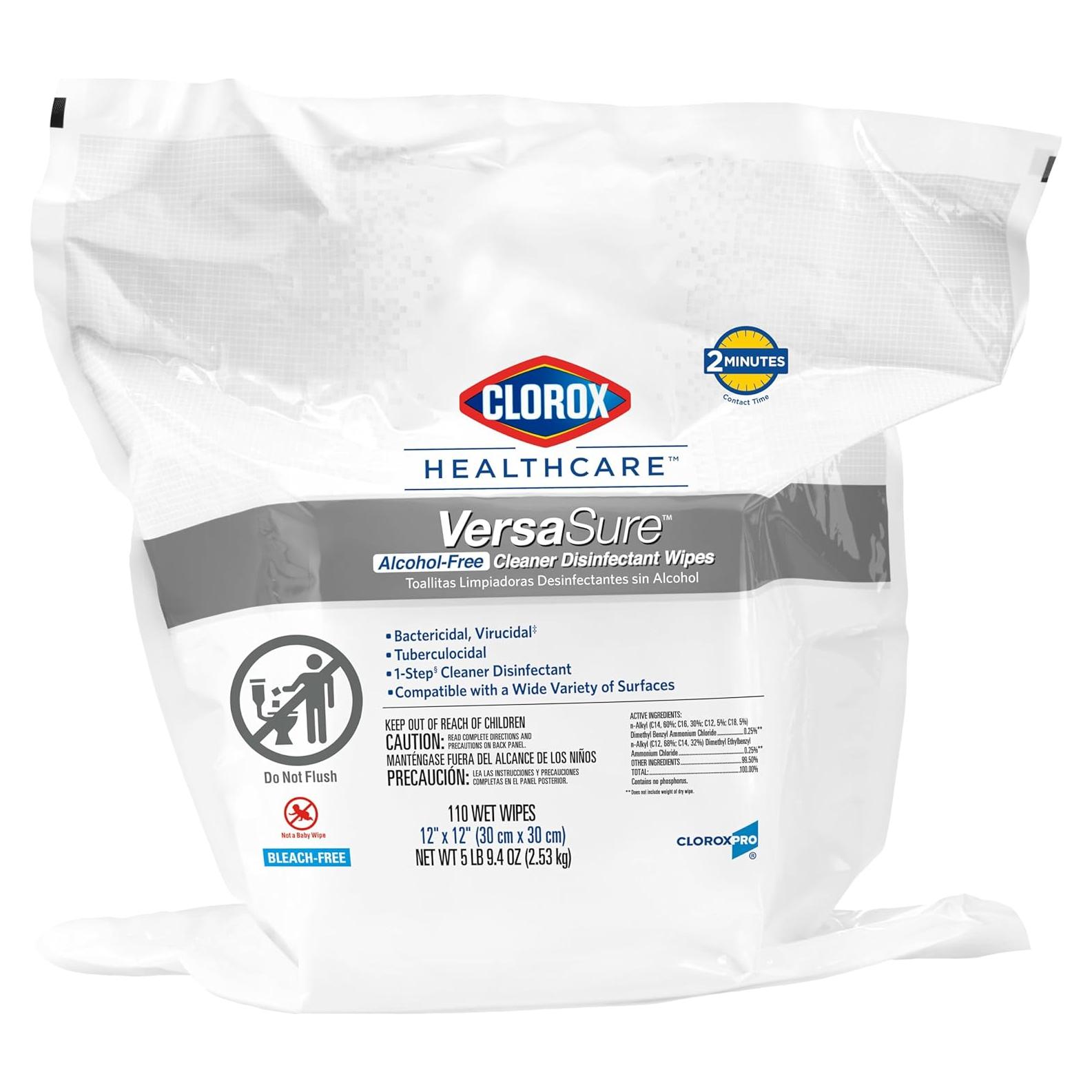 Toallitas Desinfectantes CLOROX Healthcare VersaSure 110 Unidades