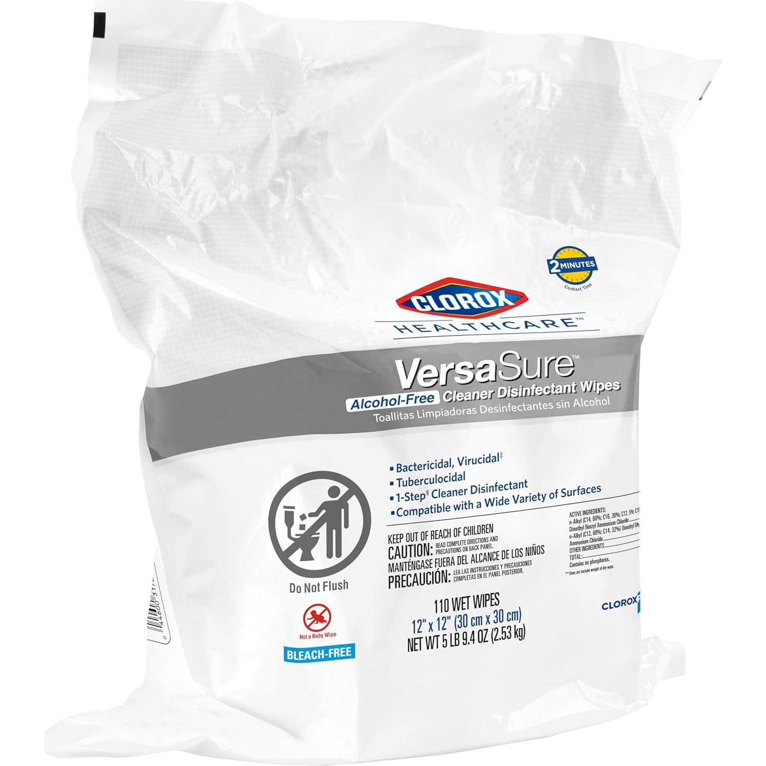 Toallitas Desinfectantes CLOROX Healthcare VersaSure 110 Unidades