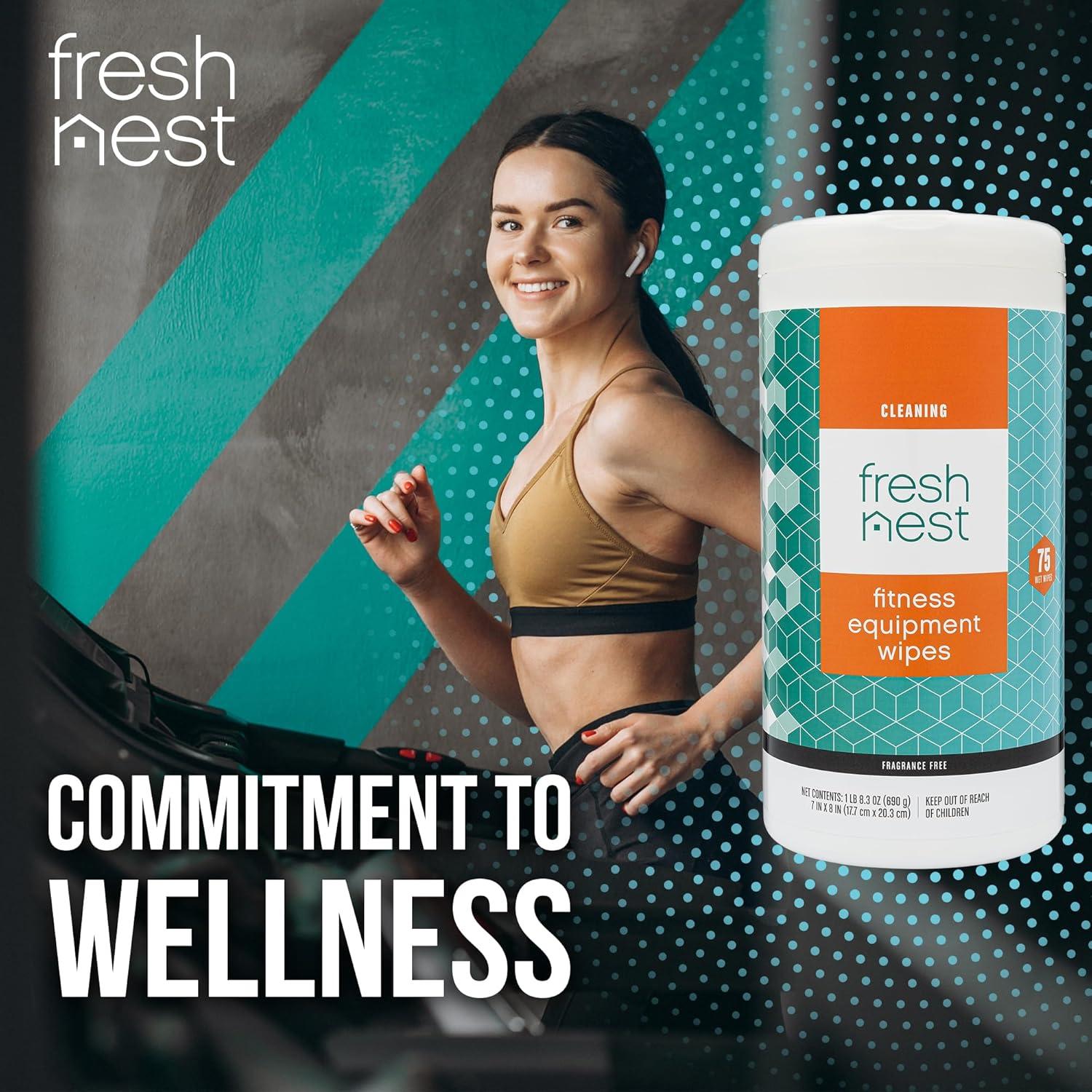 Toallitas de Limpieza Fresh Nest 75 Cuentas para Gimnasio