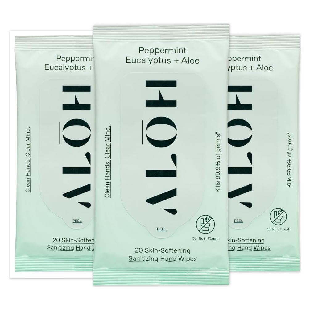 Toallitas Desinfectantes ALO Peppermint Eucalyptus 60ct
