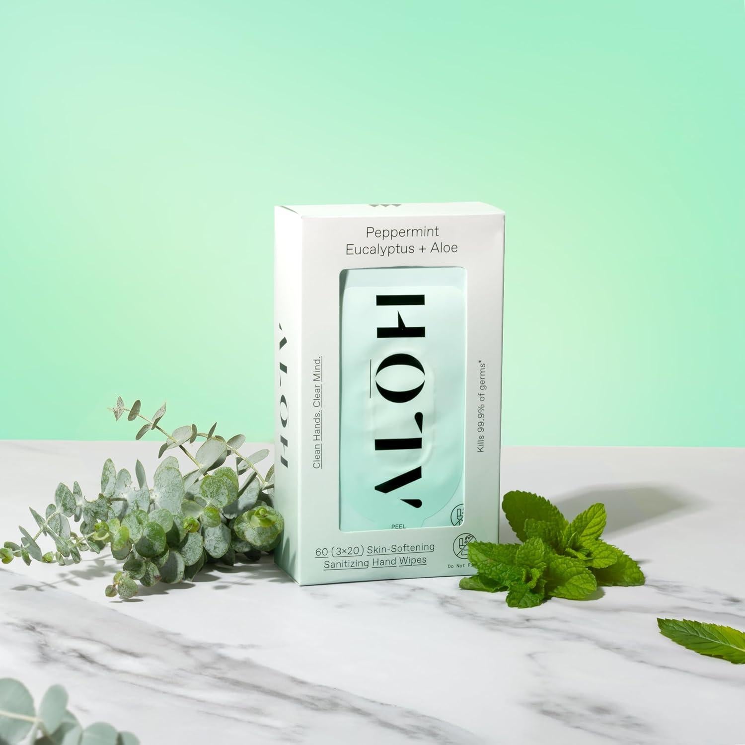 Toallitas Desinfectantes ALO Peppermint Eucalyptus 60ct